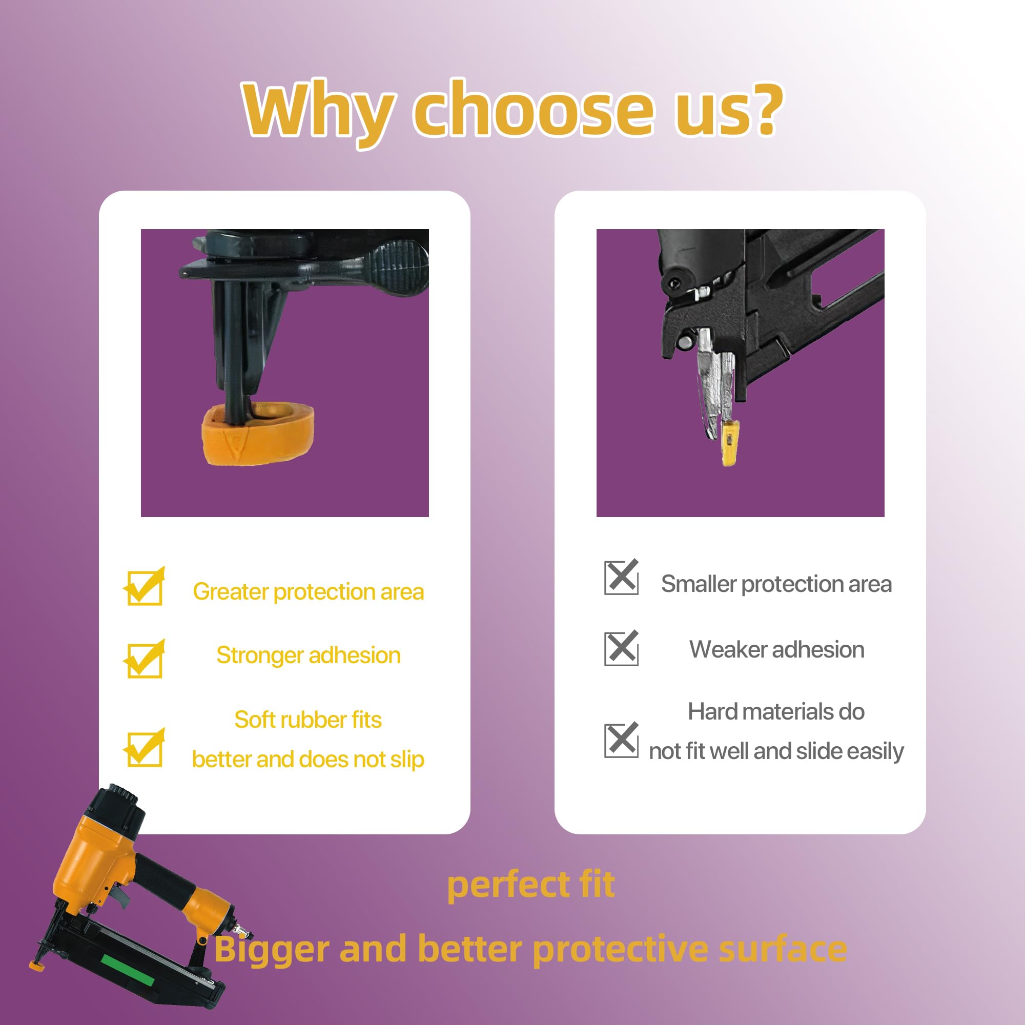 Neboo Nailer Safety Pad P1640003932 Replacement For Bostitch Nailer Sb 1664Fn, 4148000, 5335001, 6240001 (3 Pack)