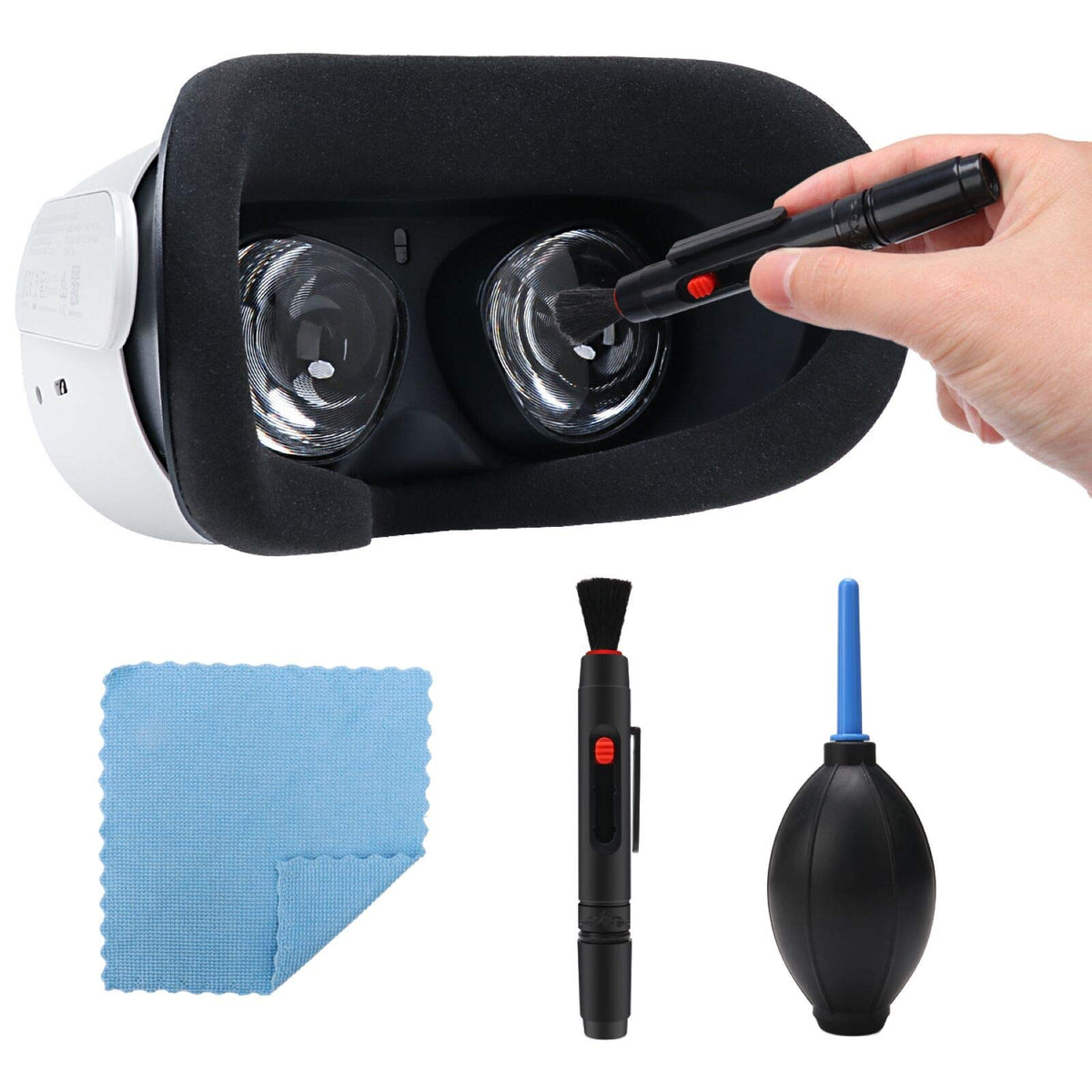 Cosoos Lens Cleaning Pen Compatible With Oculus Quest 2, Quest, Rift S, Htc Vive, Ps4 Vr Headset, Drone, Cameras, Optical Lens, 