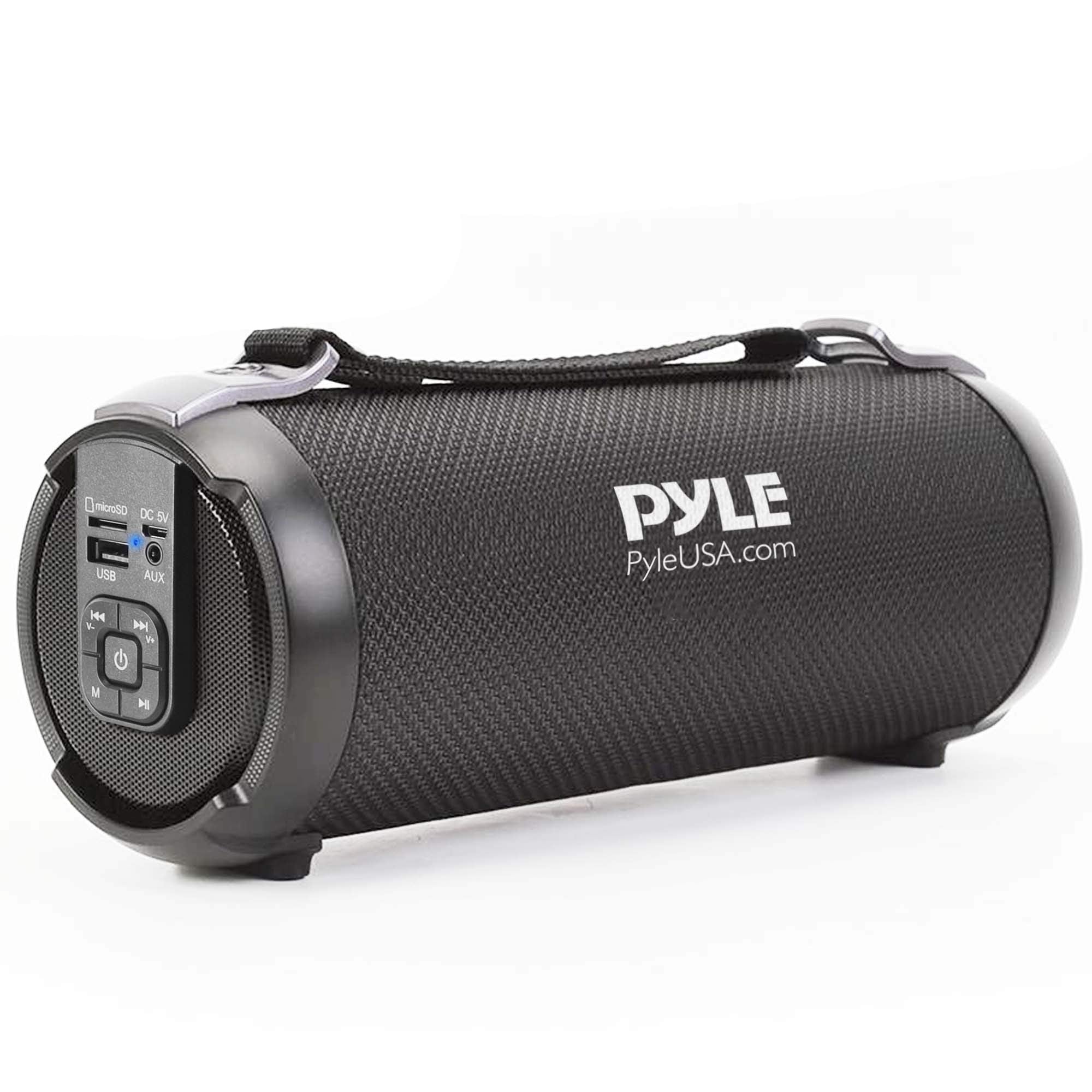 Pyle Wireless Portable Bluetooth Boombox Speaker - 100 Watt Rechargeable Boom Box Speaker Portable Music Barrel Loud Stereo Syst