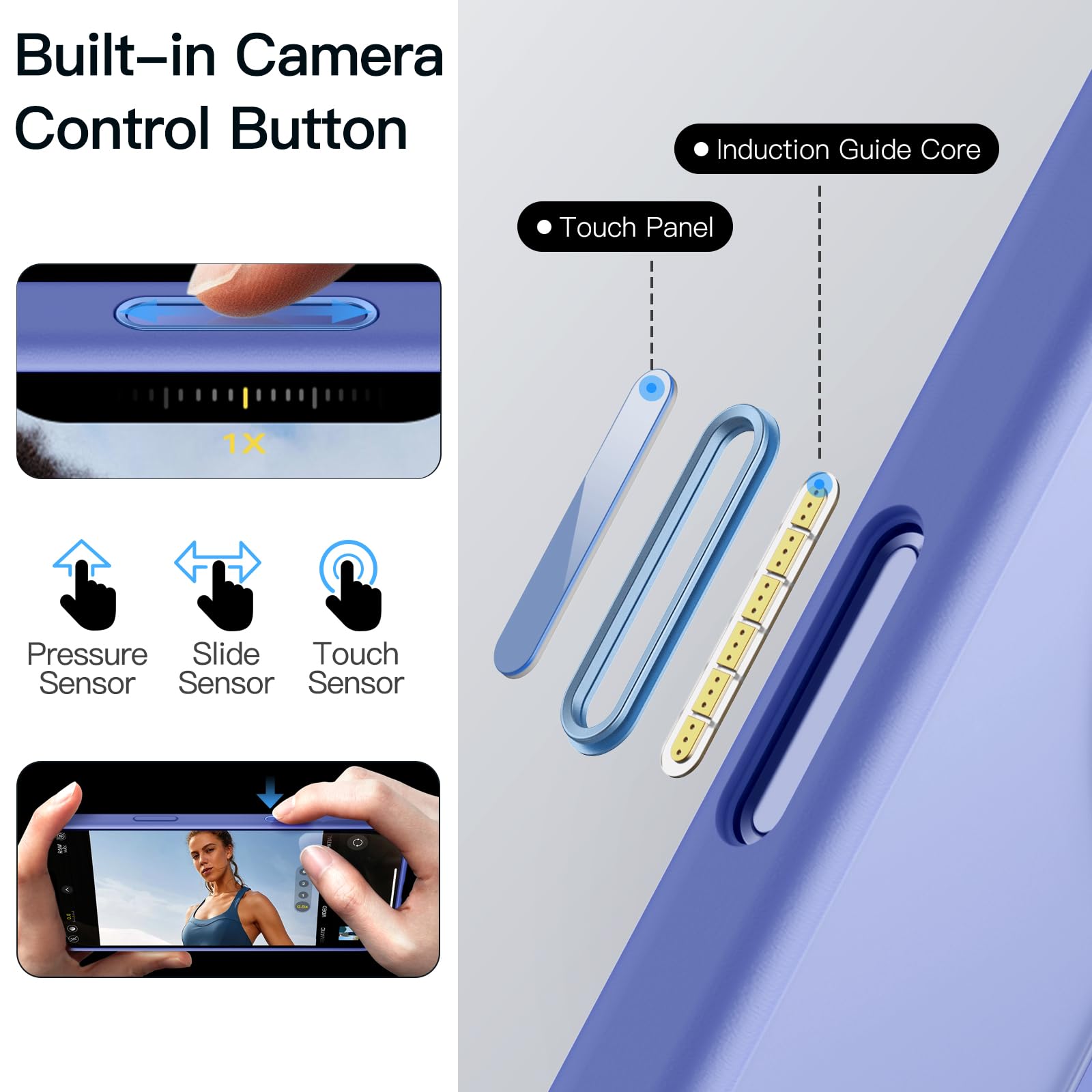 Jetech 360 Degree Rotatable Ring Case For Iphone 16 6.1-Inch With Camera Control Button, Compatible With Magsafe, Slim Shockproo