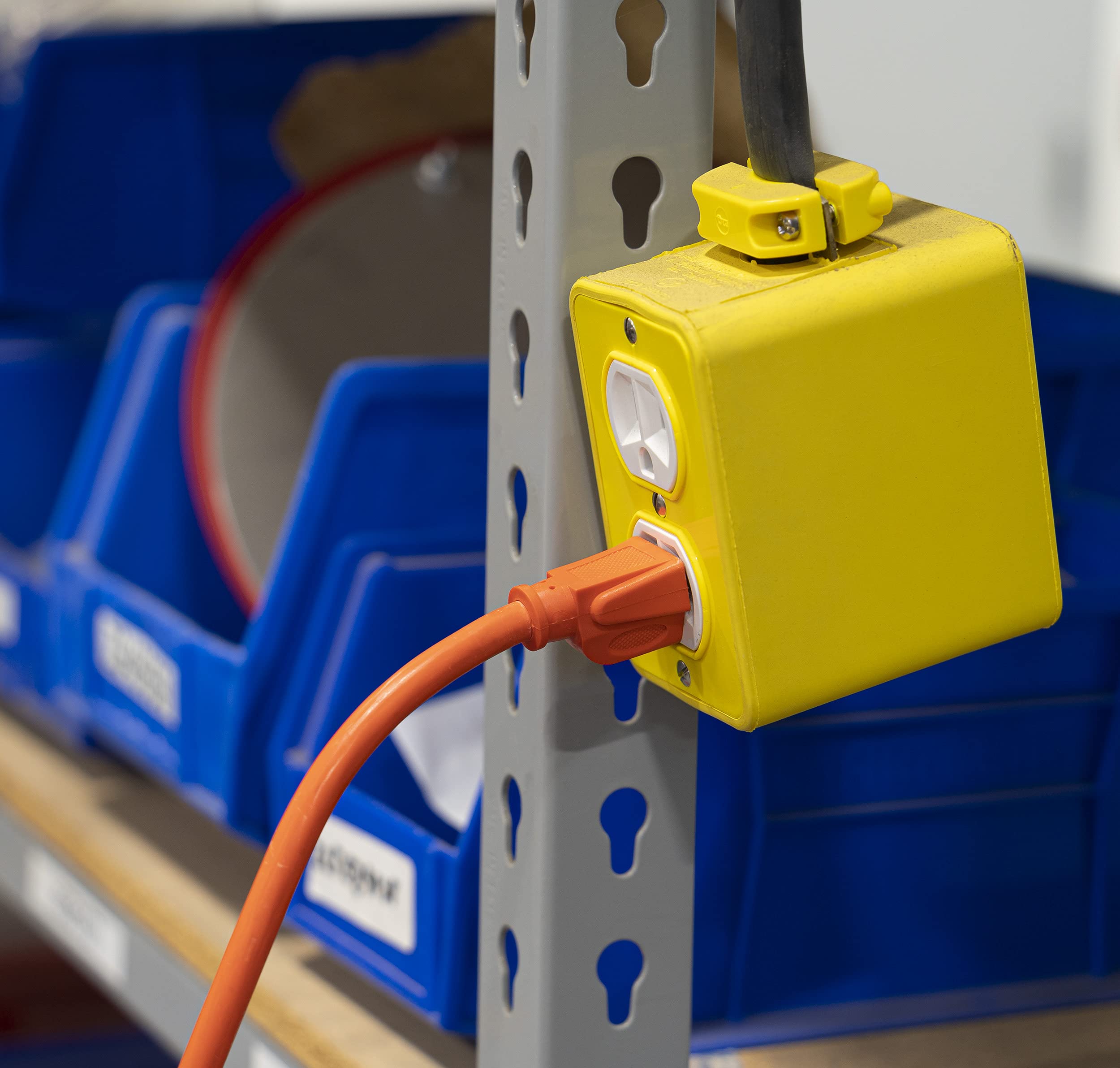 Bergen Industries Inc Oc25143 Heavy Duty Outdoor Single Receptacle Extension Cord, 25 Ft, 14 Awg, 15A/125V Ac , Orange