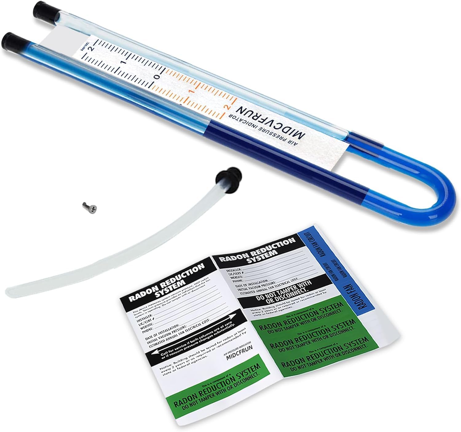 Midcvfrun 166Cfm Radon Fan Ultra Quiet   Radon Mitigation System Kit Inline Duct Fan(4 Inch X 3 Inch), Ip67 Waterproof Exhaust V