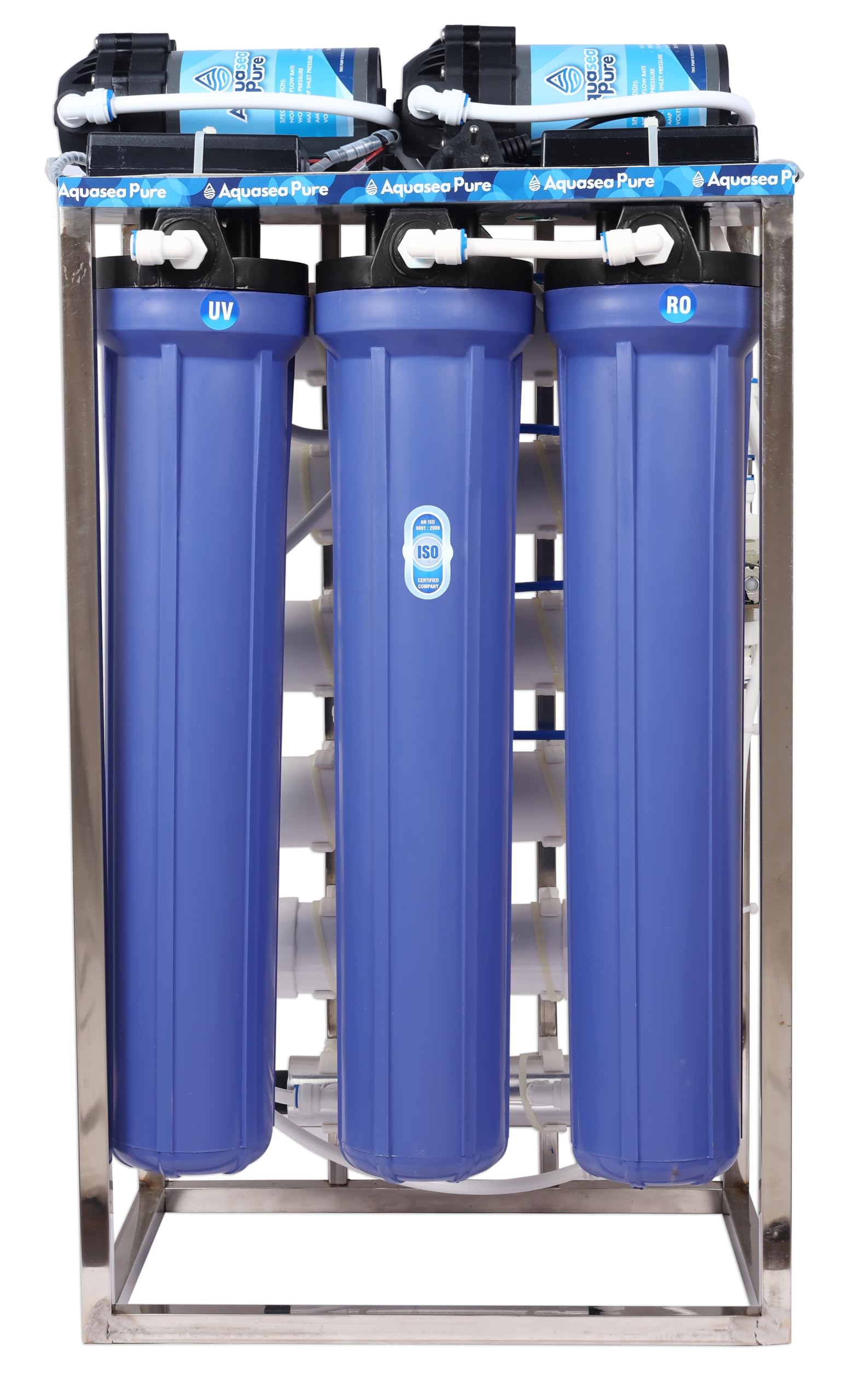 Aqua Sea Pure Ro Plant Commercial Ro+Uv+Tds Water Purifier With Tds Adjuster (25 Lph Ro+Uv+Tds Adjuster) Full Stainless Steel Bo