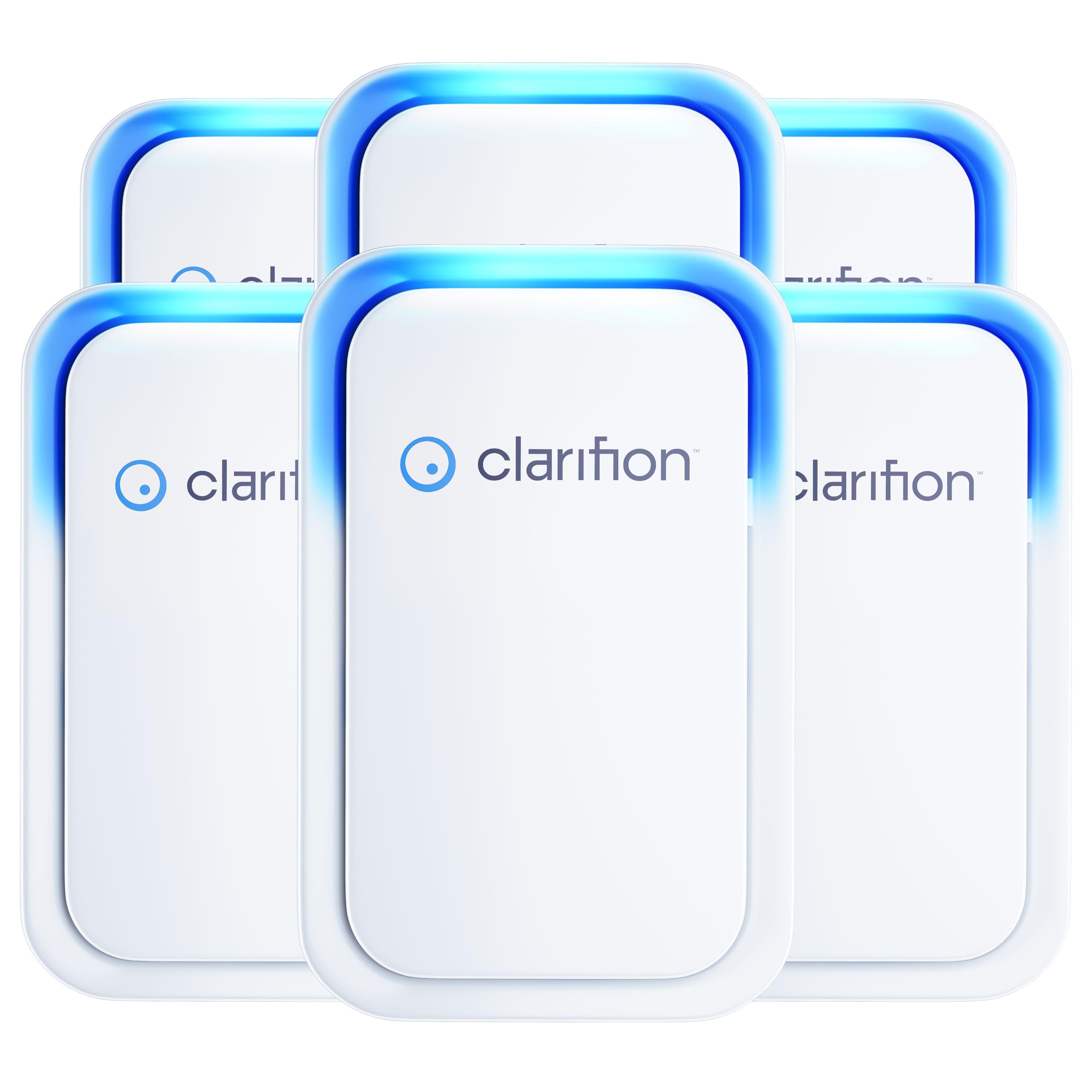 Clarifion   Air Ionizers For Home (6 Pack), Negative Ion Filtration System, Quiet Air Freshener For Bedroom, Office, Kitchen, Po