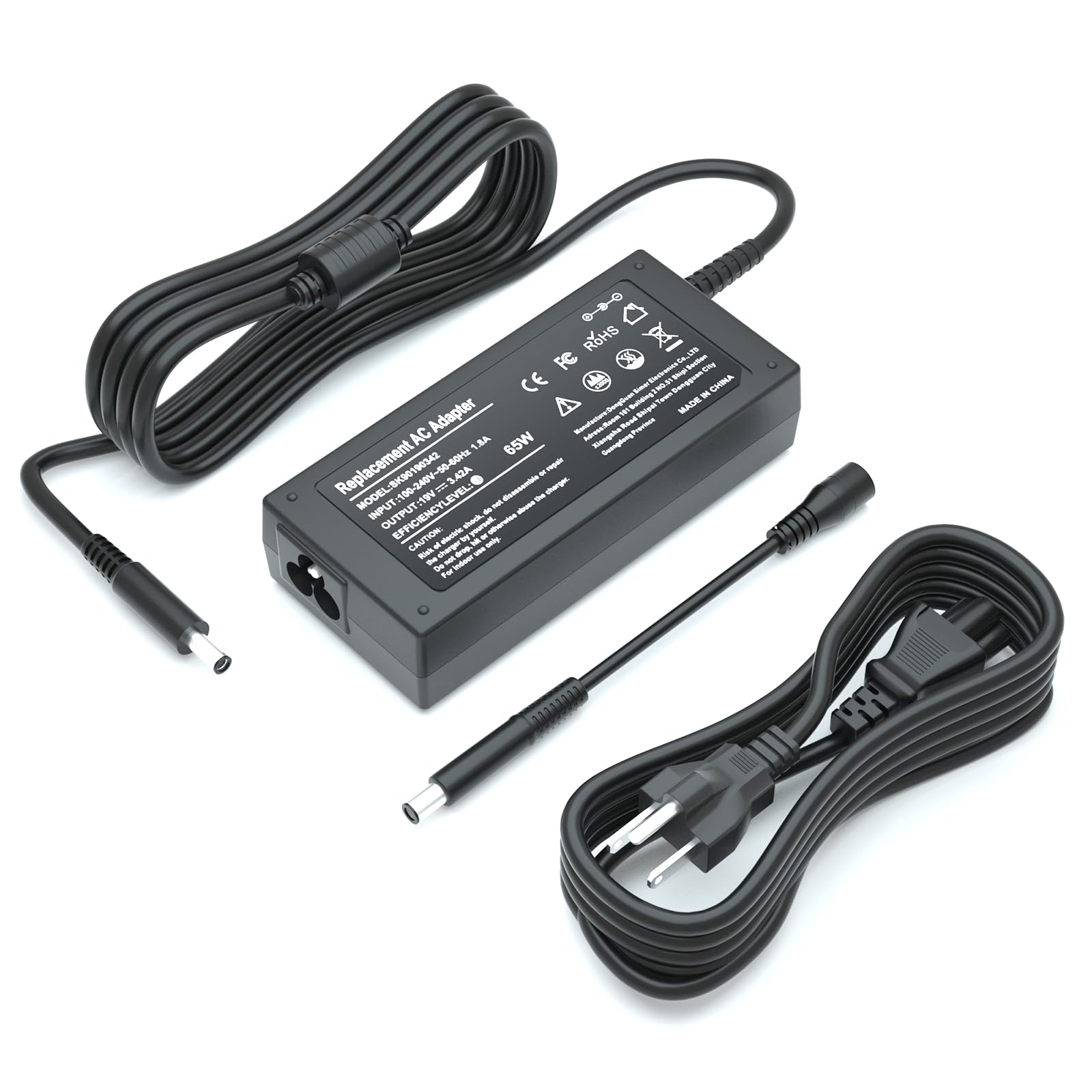 65W Laptop Charger For Dell Latitude 13 3301 3310 3390 14 3400 3410 3420 3490 15 3500 3510 3520 3590 Vostro 13 5301 5390 14 5401