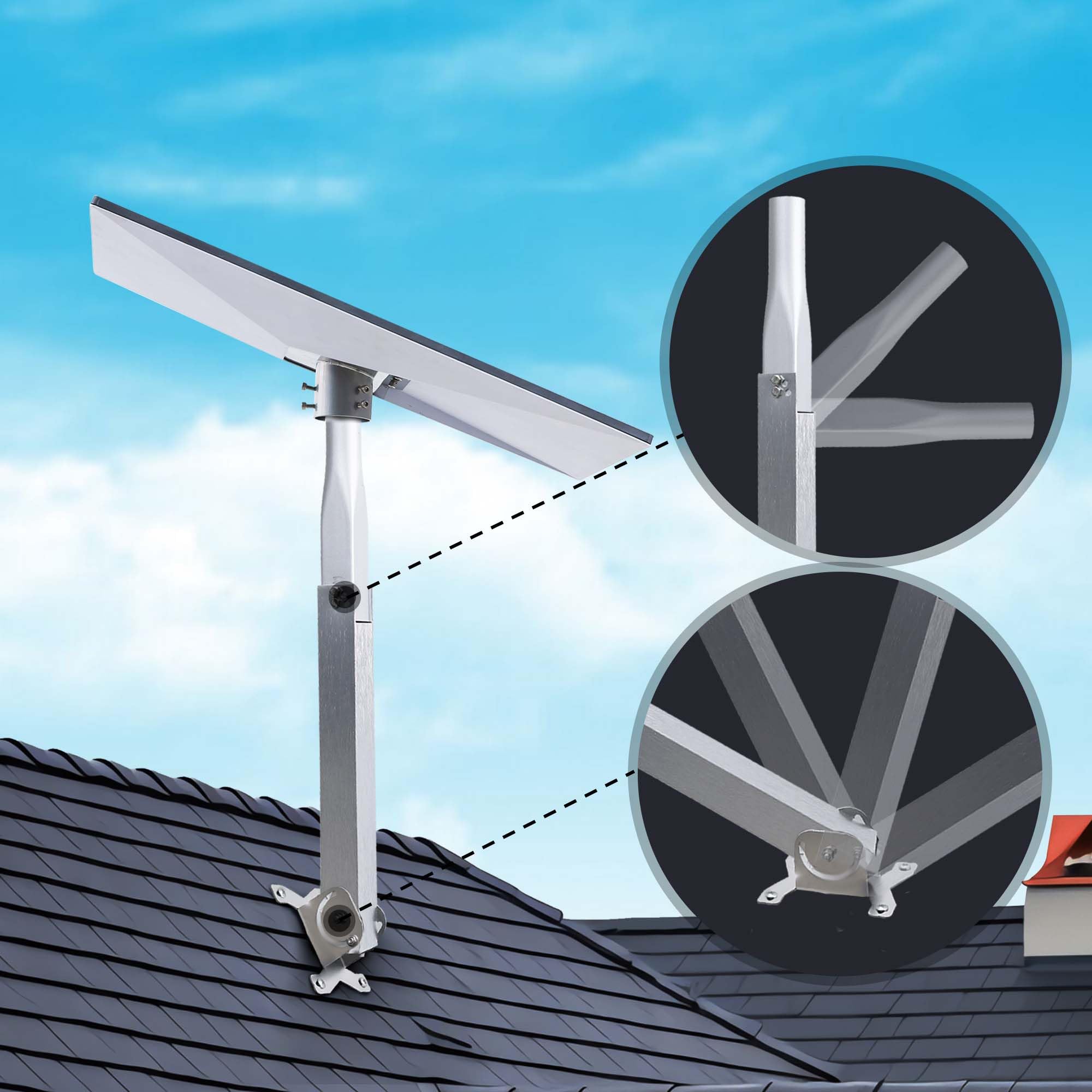 Starlink Gen 3 Adjustable Mount Kit Starlink Gen 3 Pipe Adapter, Starlink Gen 3/V3 Wall Mount, Roof Mount, Pole Mount, Long Wall