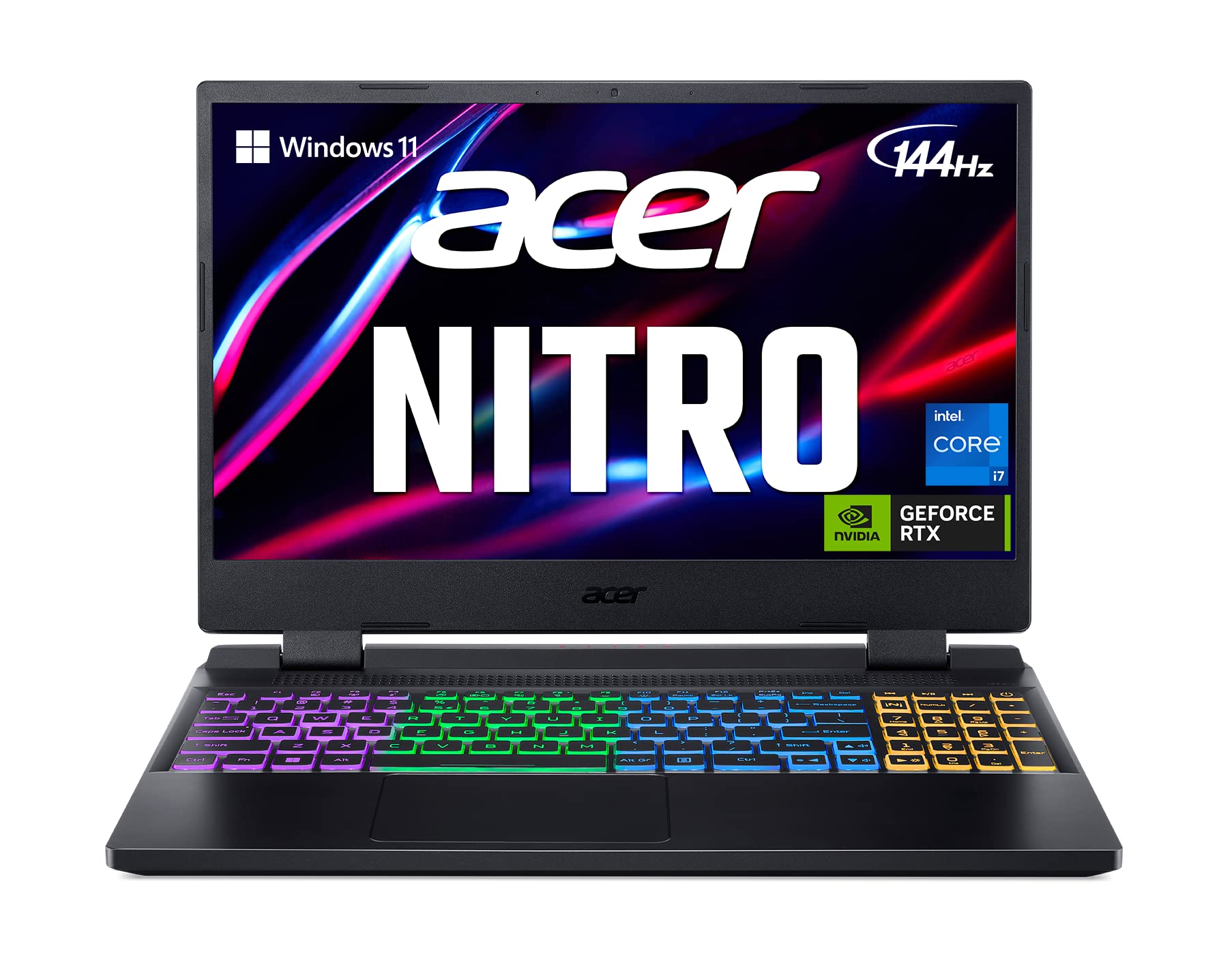 Acer Nitro 5 Gaming Laptop | Intel 12th Gen i712650H | NVIDIA GeForce RTX 4060 Laptop GPU | 15.6 FHD 144Hz IPS Display | 16G