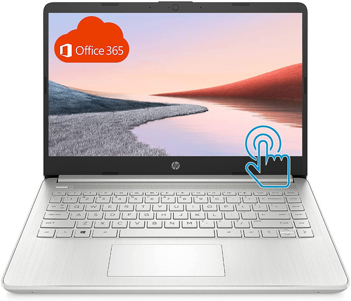 Hp Premium Laptop (2021 Latest Model), 14'' Hd Touchscreen, Amd Athlon Processor, 4Gb Ram, 64Gb Ssd, Long Battery Life, Online C