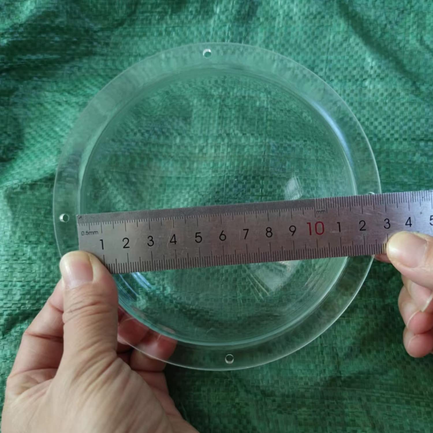 F-Ber Diameter 4.72Inch W/ 4 Holes Acrylic Indoor/Outdoor Cctv Replacement Clear Dome Camera Cover Security Dome Camera Housing