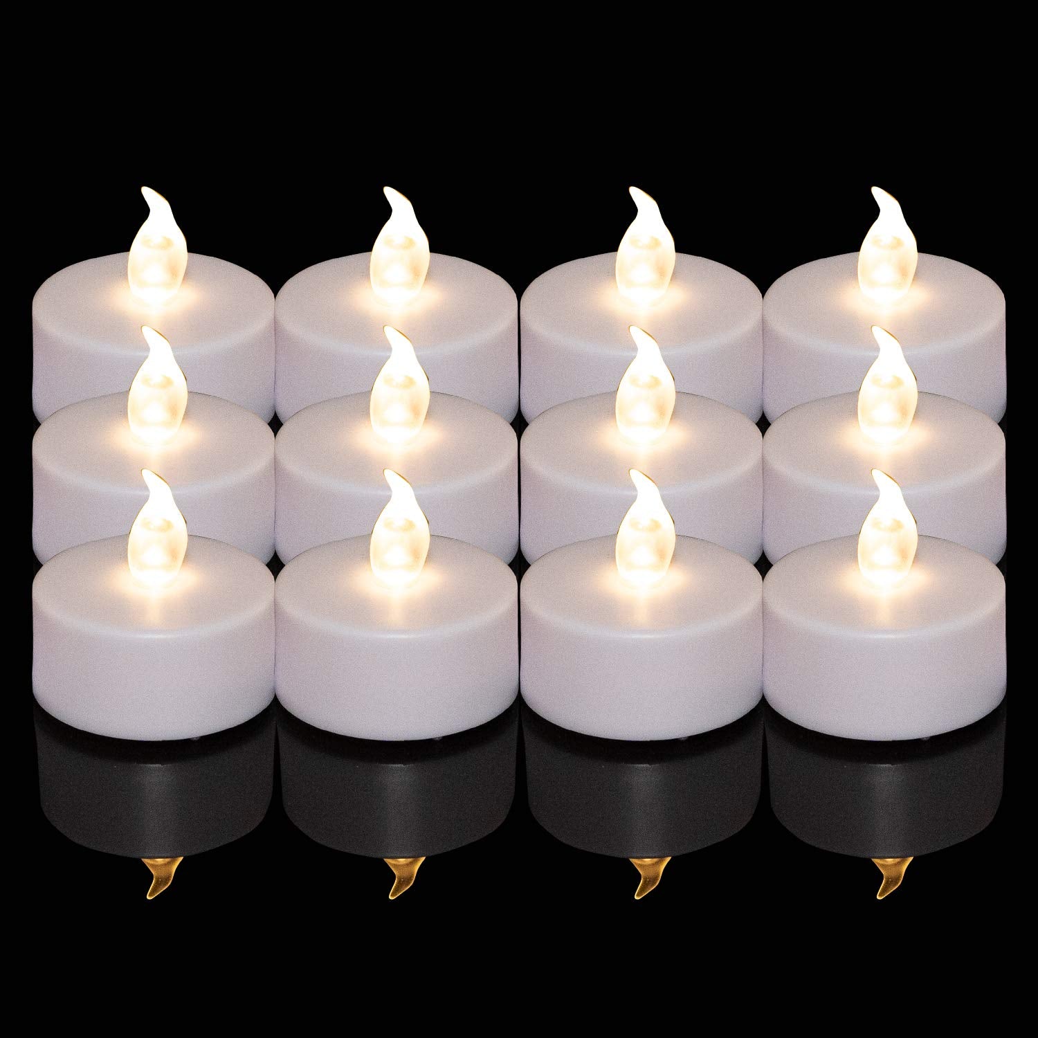 Battery Operated Led Tea Lights:150 Pack Flameless Led Bright Flickering Candles Long Lasting 300+ Hours Electric Candle In Warm