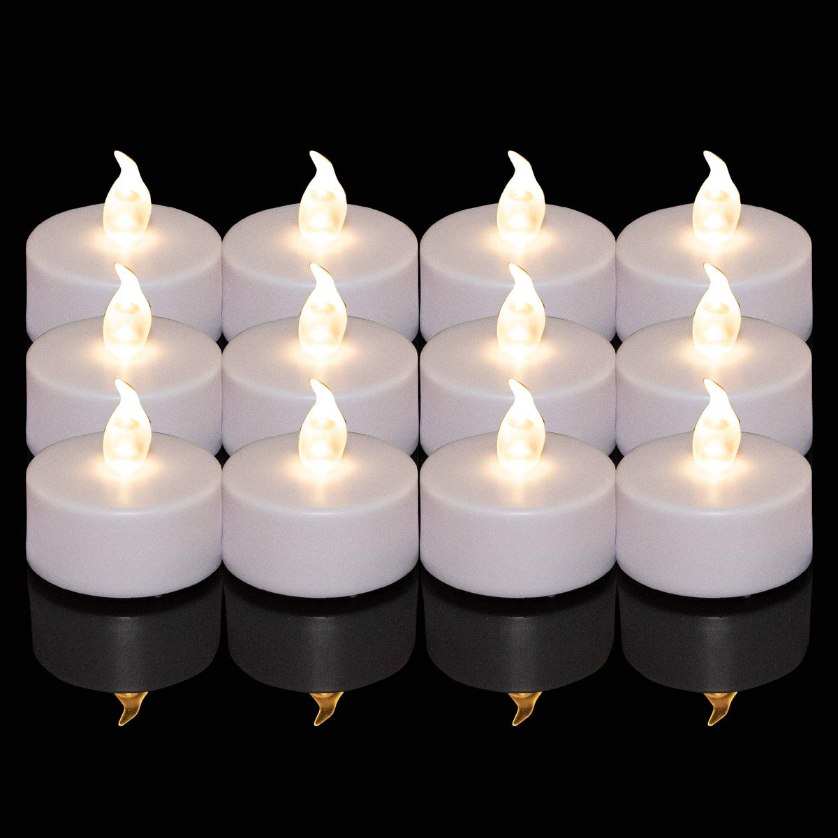 Battery Operated Led Tea Lights:150 Pack Flameless Led Bright Flickering Candles Long Lasting 300+ Hours Electric Candle In Warm