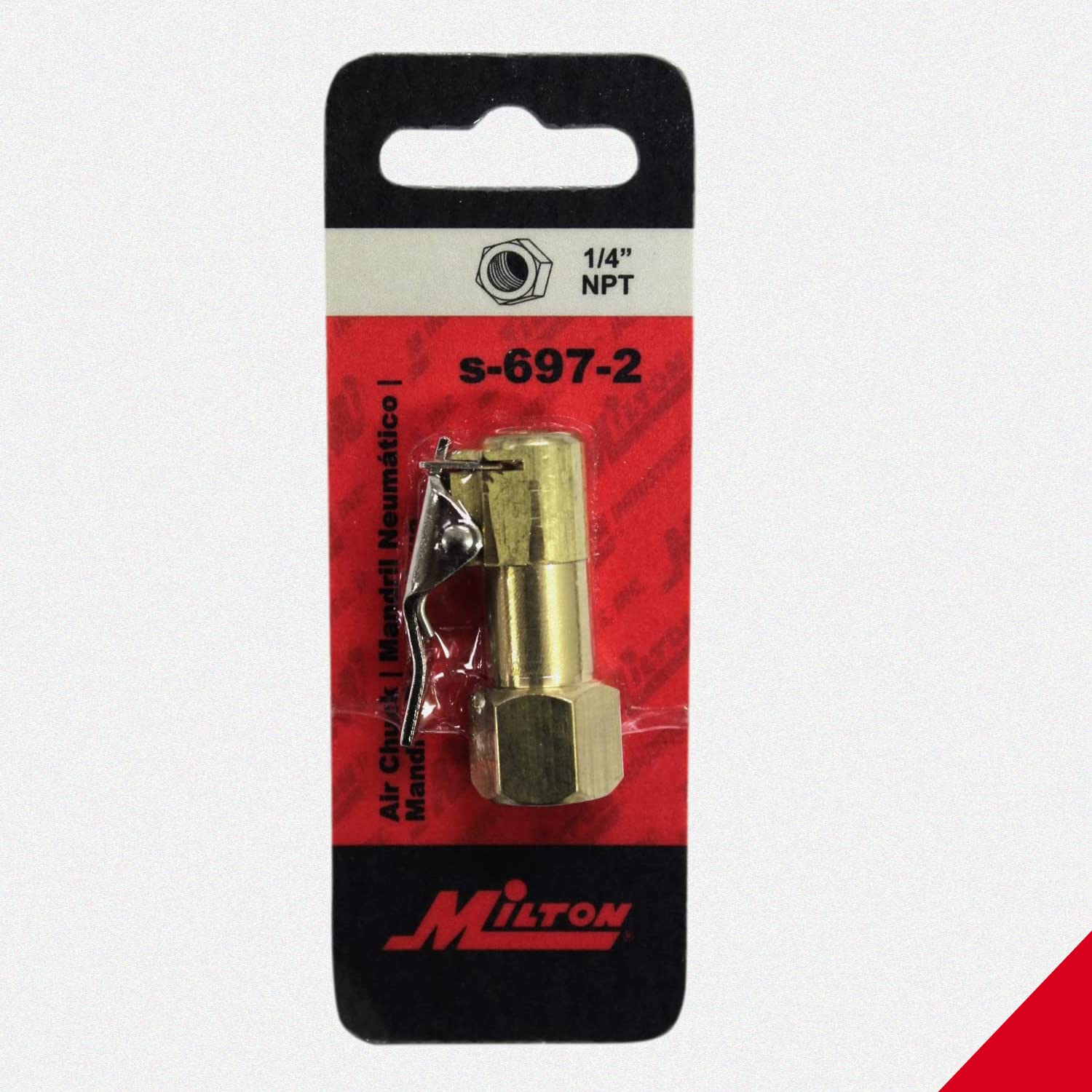 Milton S 697 2 1/4'' Fnpt Euro Style Closed/Sealing Type Air Chuck