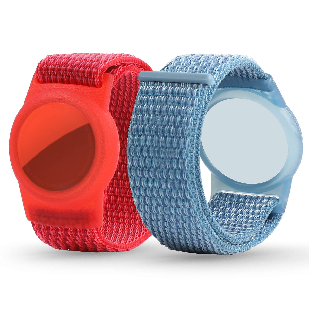 Air Tag Wristband Kids(2 Pack), Nylon Air Tag Bracelet For Kids Compatible With Apple Air Tag, Airtags Holder With Lightweight E