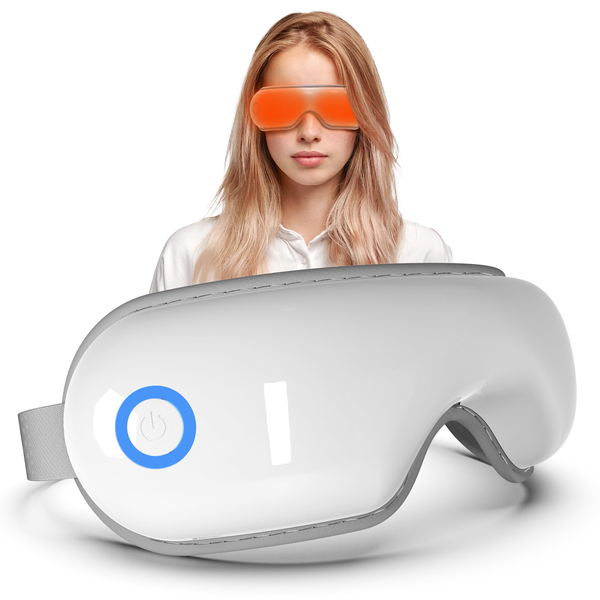 Eye Massager with Heat and Music for Migraines,Eye Care Gift for Mother s Day,Sleep Eye Mask for Reduce Eye Strain