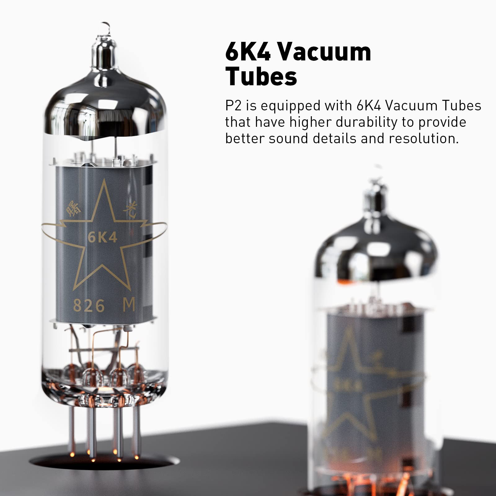Fosi Audio P2 Headphone Amplifier Vacuum Tube Headphone Amp Mini Hi Fi Stereo Audio With Low Ground Noise Output Protection