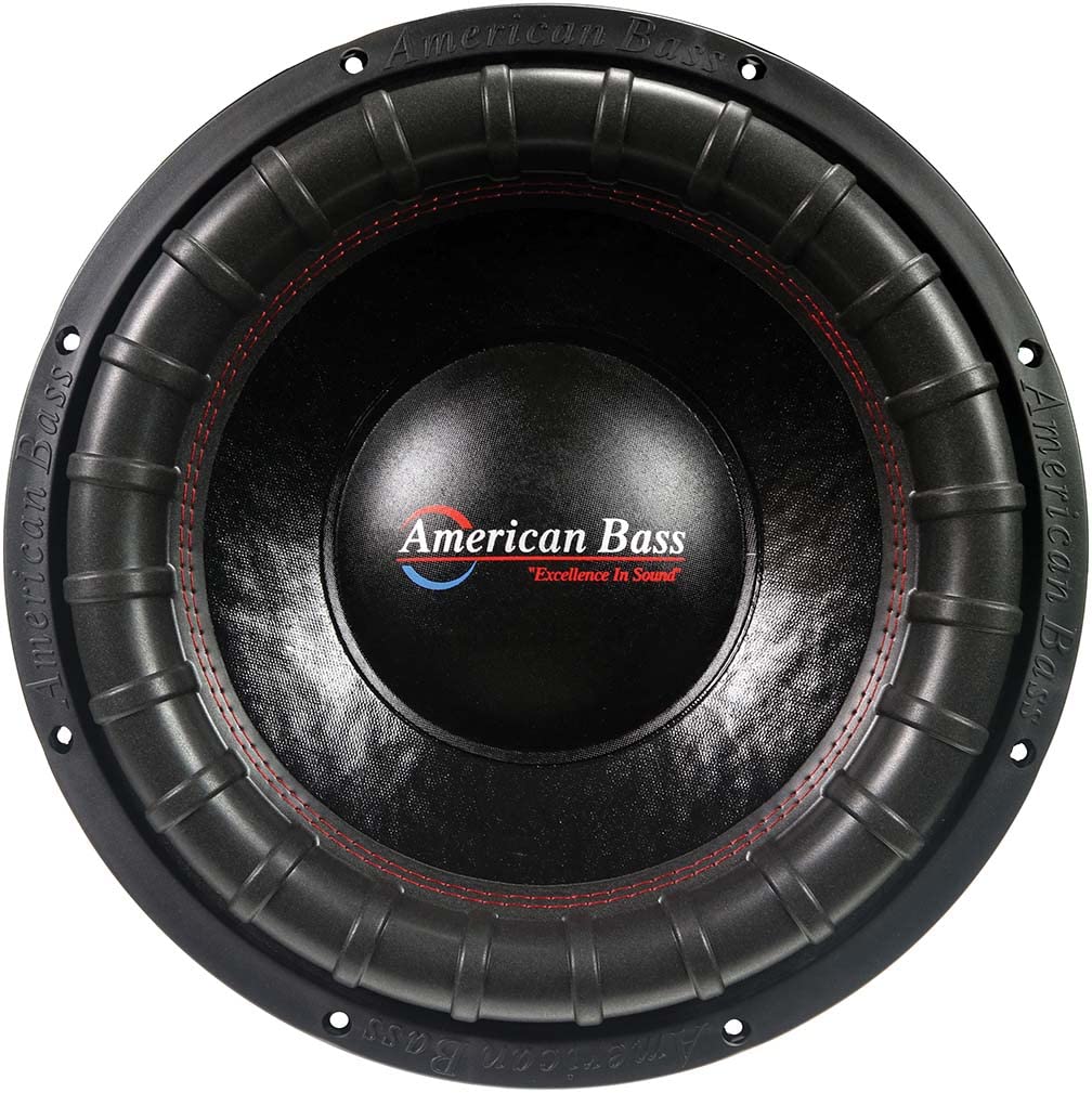 American Bass Elite Series Subwoofers Dual 4 Ohm Voice Coil 1500 Watts Rms3000 Watts Max 150 Oz Magnet