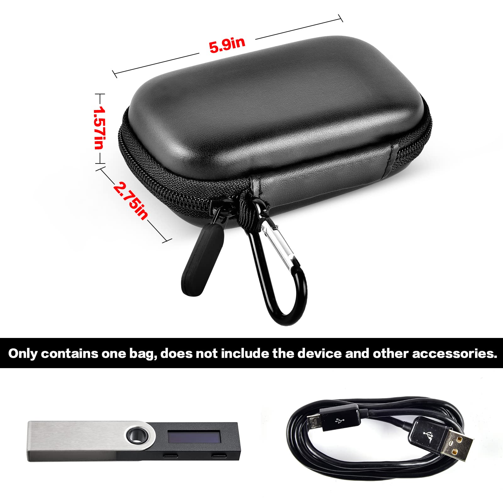 Case Compatible With Ledger Nano X/S/S Plus For Cryptocurrency Hardware Wallet - Btc For Bitcoin, Ethereum, Ripple, Altcoins And