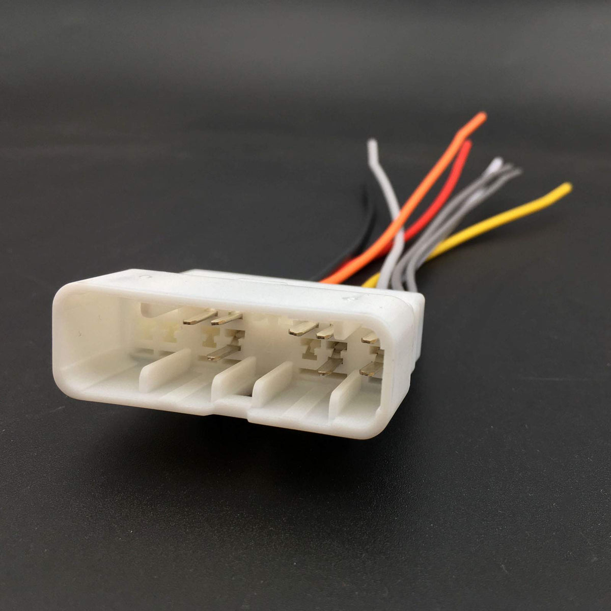 For Kioti Radio Wire Pigtail Harness Part # Tr 1500 Nx Rx Ck Kioti, Nx 5510,Rx6620C, Connector Cd In Dash Stereo Plug Orange Tra
