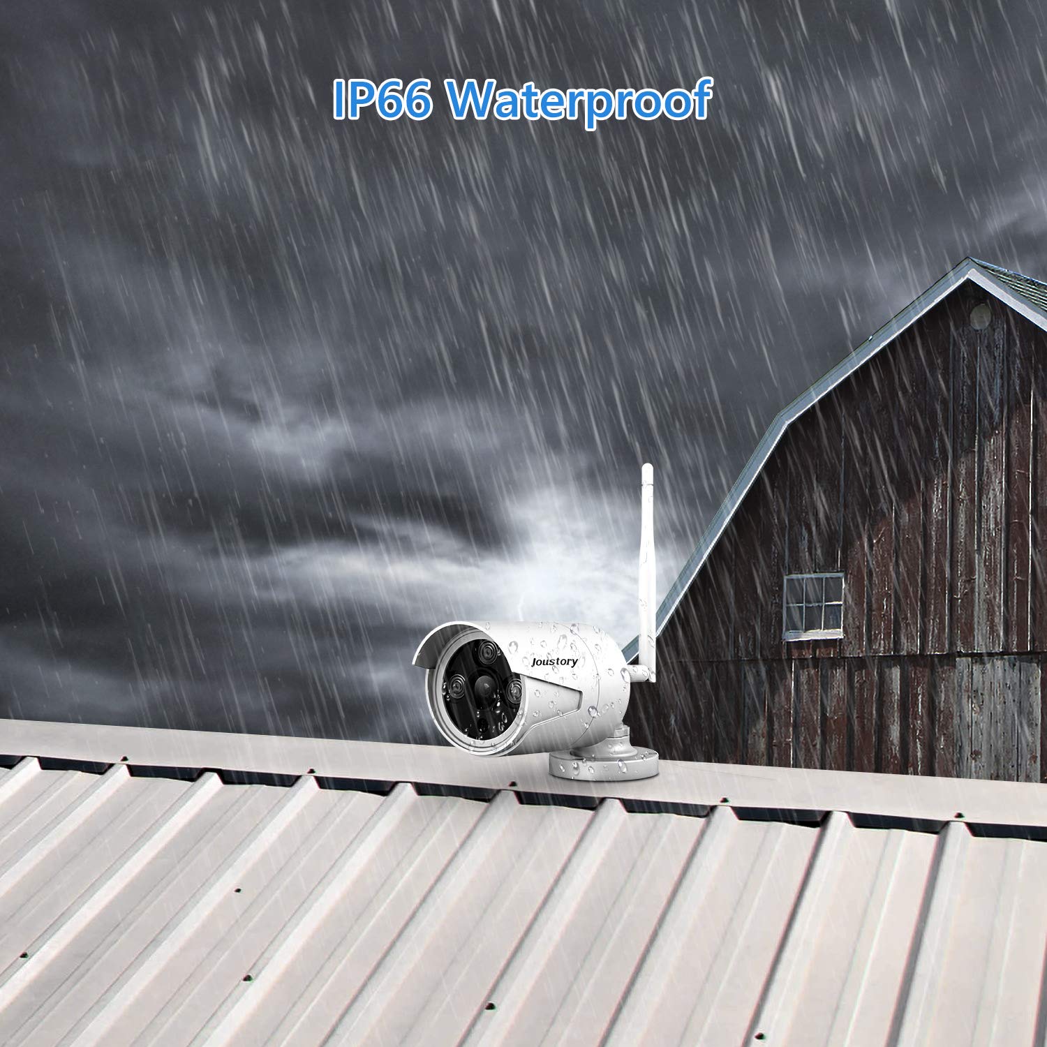 Maysly Home Security Camera System Wireless, 8Ch 1080P Surveillance Nvr Kits With 4Pcs 2.0Mp Cameras Outdoor & Indoor With 65Ft