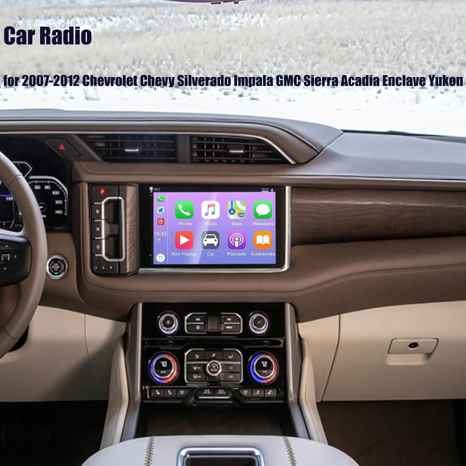 Car Radio For 2007-2012 Chevrolet Chevy Silverado Impala Gmc Sierra Acadia Enclave Yukon With Wireless Carplay Android Auto,8''