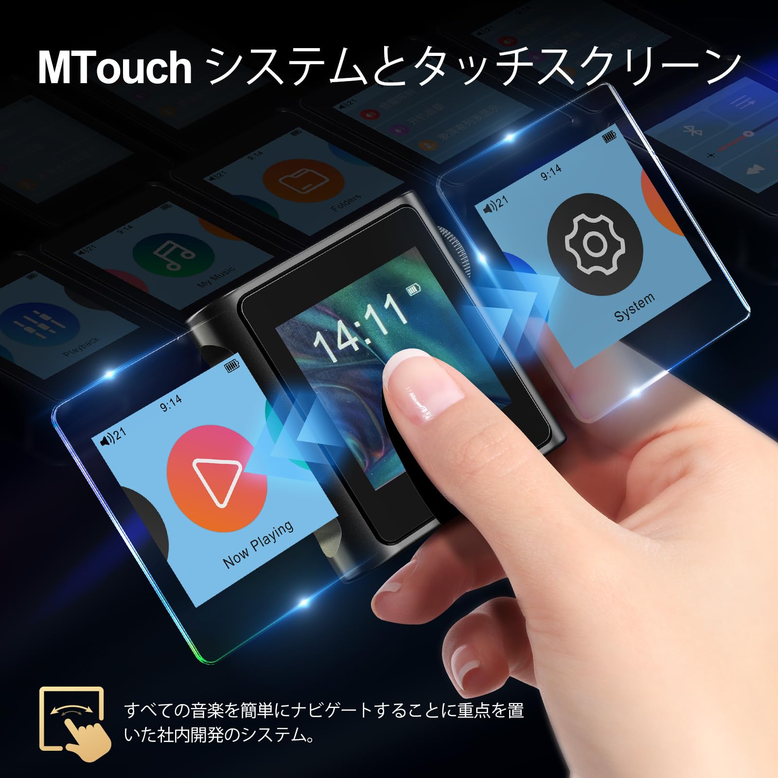 Shanling M0S Mp3 Player With Bluetooth Hi Fi Lossless Sound Music Player Portable Digital Audio Player (Without Sd Card)