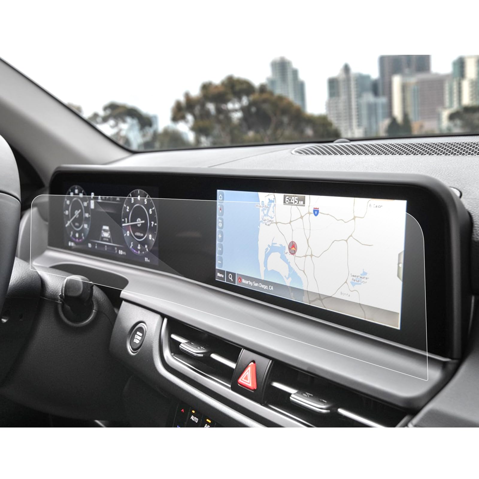 Sxcy For 2025 Kia Seltos Screen Protector 2024 2025 Seltos Accessories(S/Ex/X Line/Sx) 2025 Seltos Navigation Infotainment Screen Protector[2Pcs Nano]