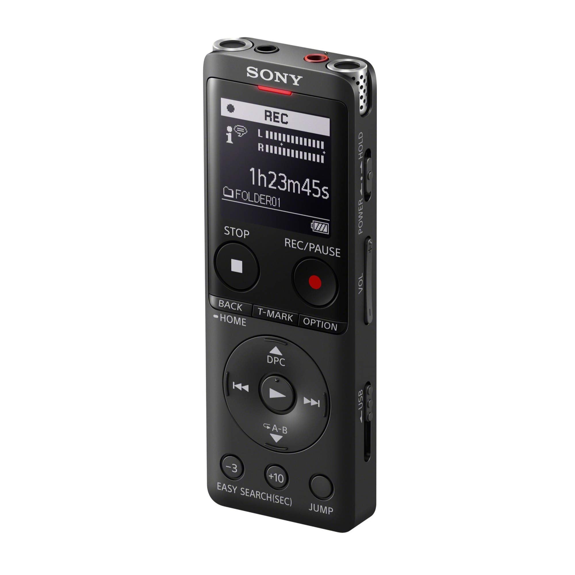 Sony ICD UX570 Digital Voice Recorder, ICDUX570BLK, usb