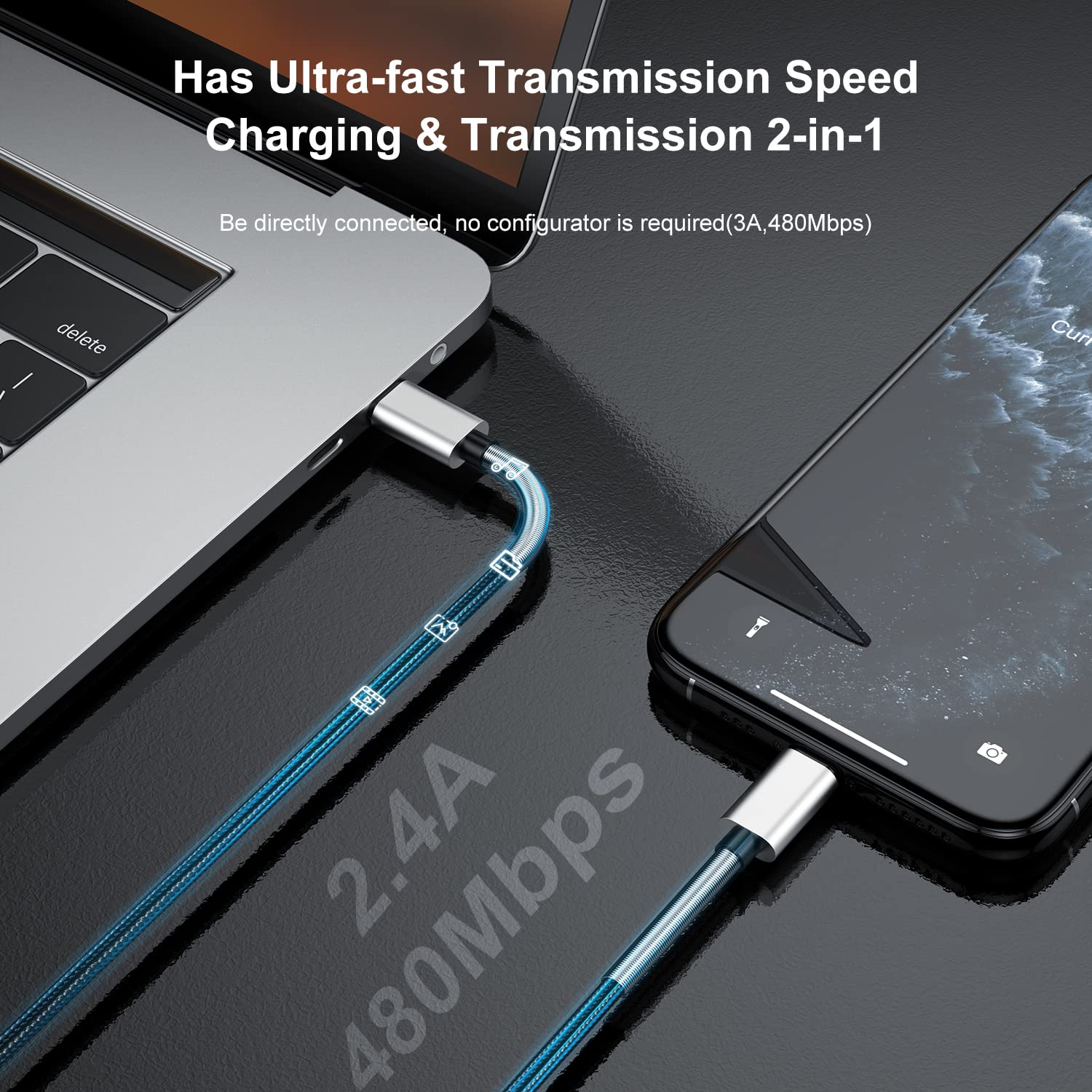 3Pack 10Ft Iphone Fast Charger Cable, [Apple Mfi Certified] Long Usb C To Lightning Cable 10 Foot, High Fast 10 Feet Apple Charging Cord For Apple Iphone 14/14 Pro Max/13 Mini/12/11/Xs/Xr/8/7Plus,Ipad