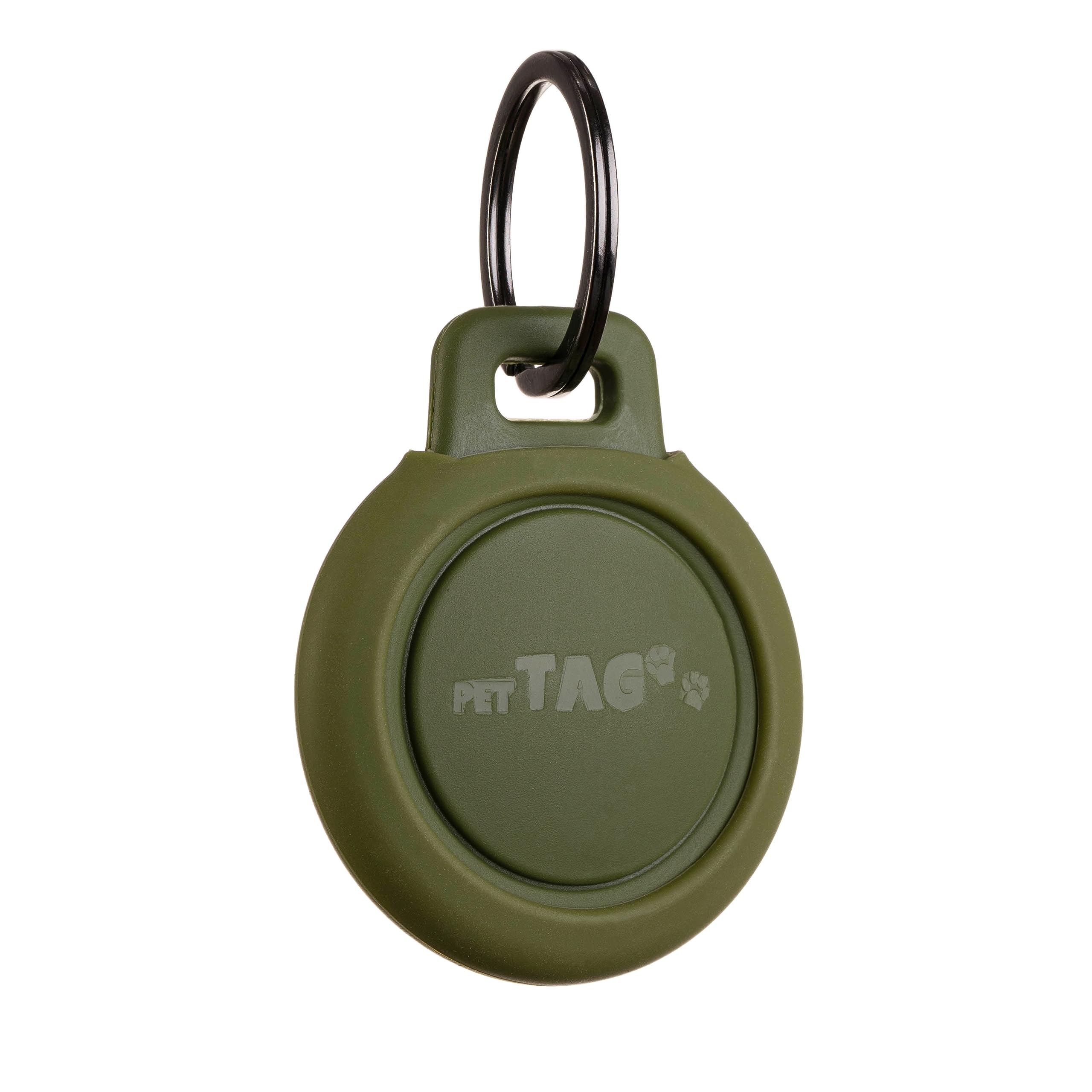 Airtag Dog Tag Waterproof Pet Holder For Apple Updated Model (Green W/Bumper)