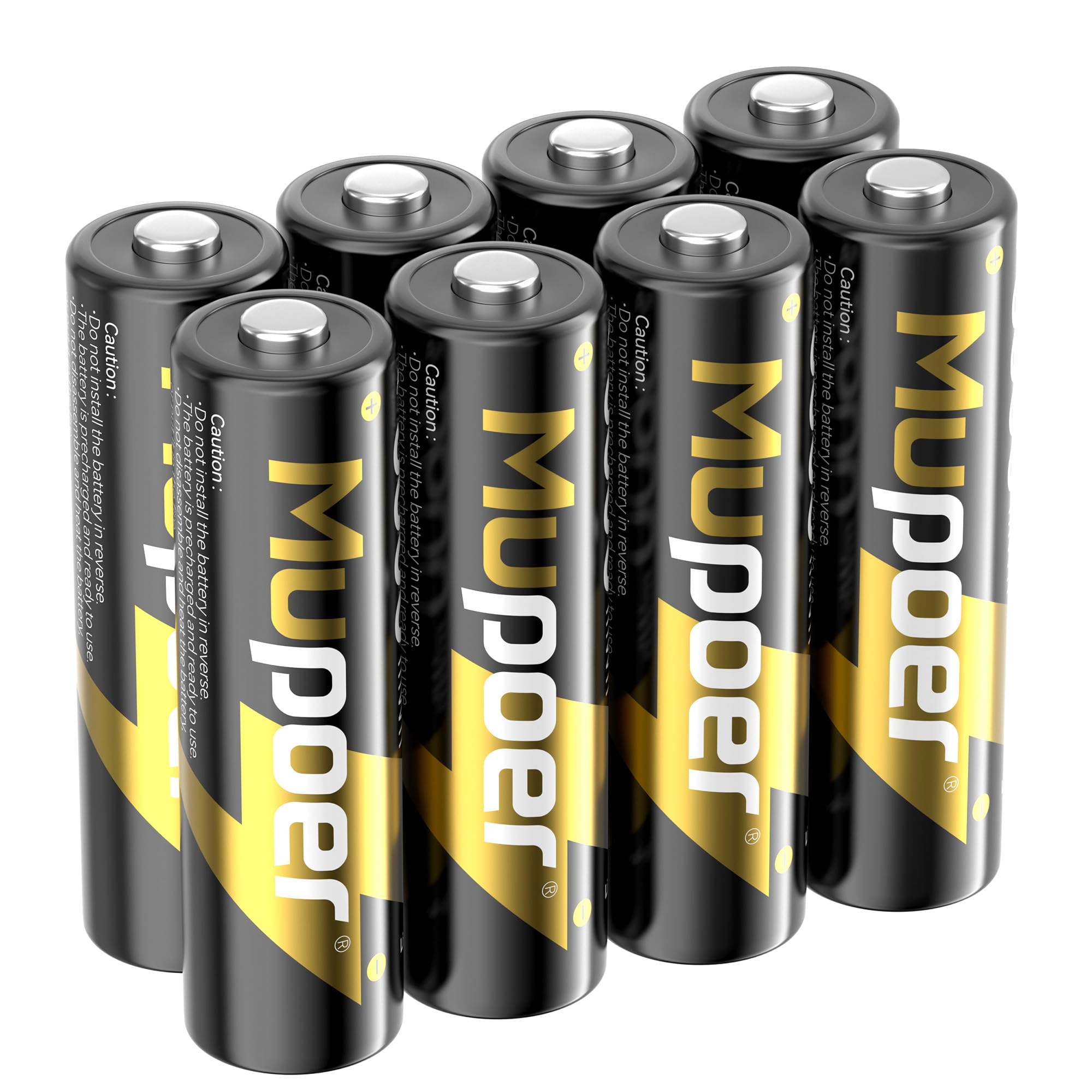 Mupoer Rechargeable Aa Batteries 8 Pack,Lithium Batteries Aa 1.5V 3600Mwh,Double A Rechargeable Batteries,Double Aa Battery,Lith