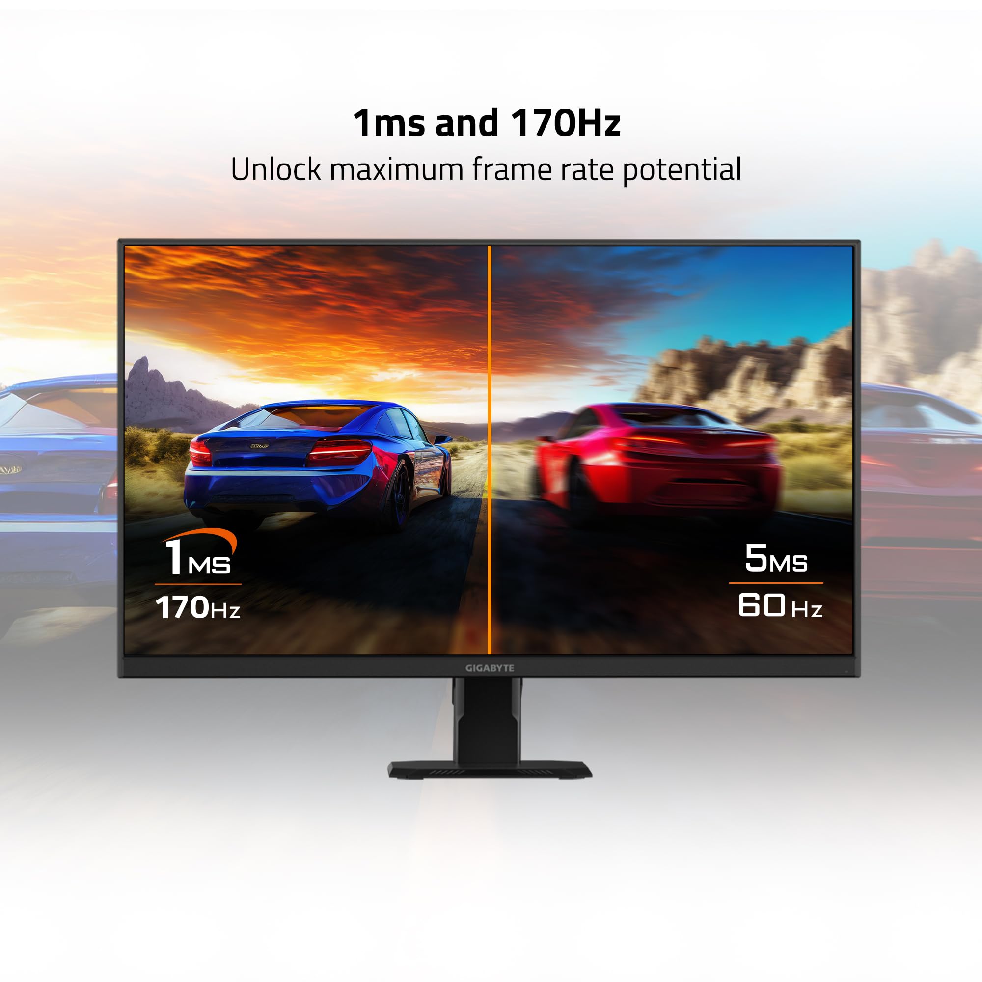 Gigabyte Gs27F 27 165Hz 1080P Gaming Monitor, 1920 X 1080 Ss Ips Display, 1Ms (Mprt) Response Time, Hdr Ready, Freesync Premium,