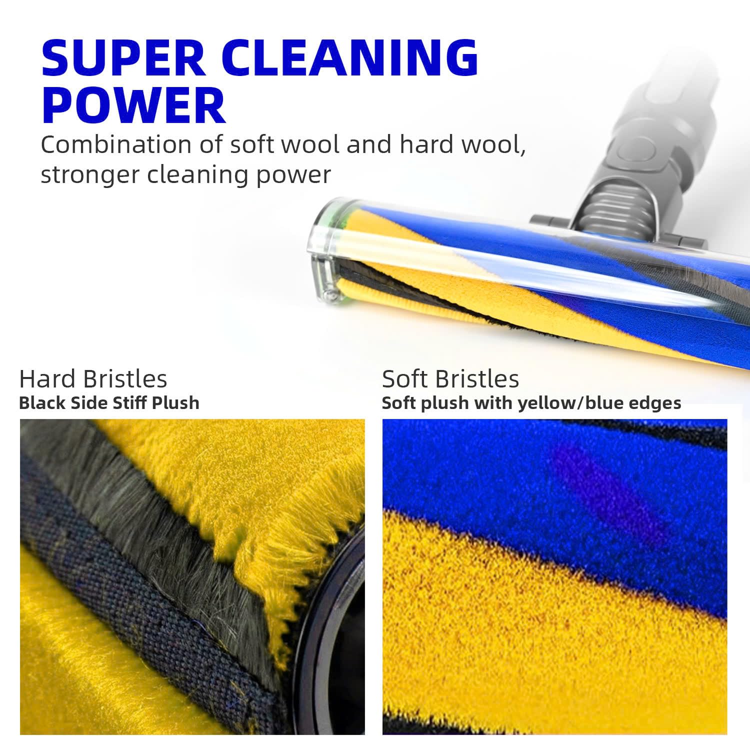 Premium Laser Slim Fluffy Brush Bar Replacement For Dyson Laser Slim Fluffy Cleaner Head & Fluffy Optic Cleaner Head, Fits Dyson