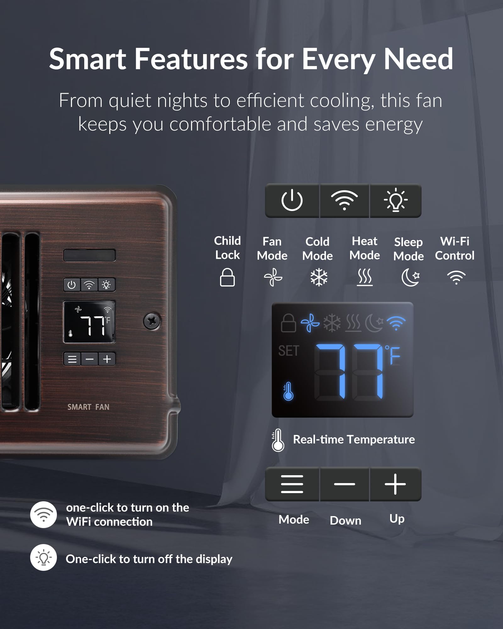 Super Quiet Register Booster Fan For 4  X 10  Register Holes, Smart Register Vent With Dual Intelligent Thermostat And Wifi App