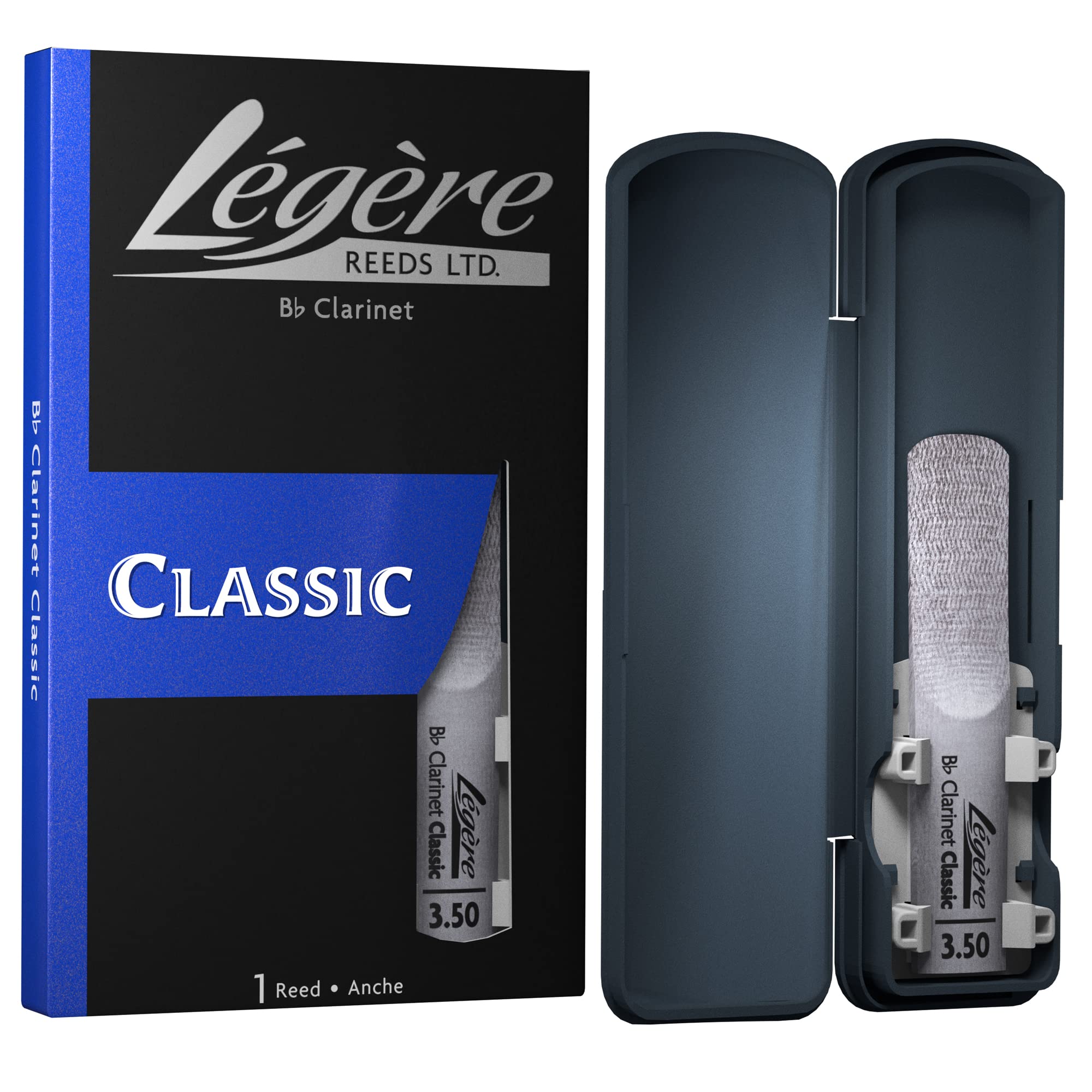 L  Gre Reeds   Bb Clarinet Reed, Classic, Strength 3.50 (Bb3.50)   Premium Synthetic Woodwind Reed