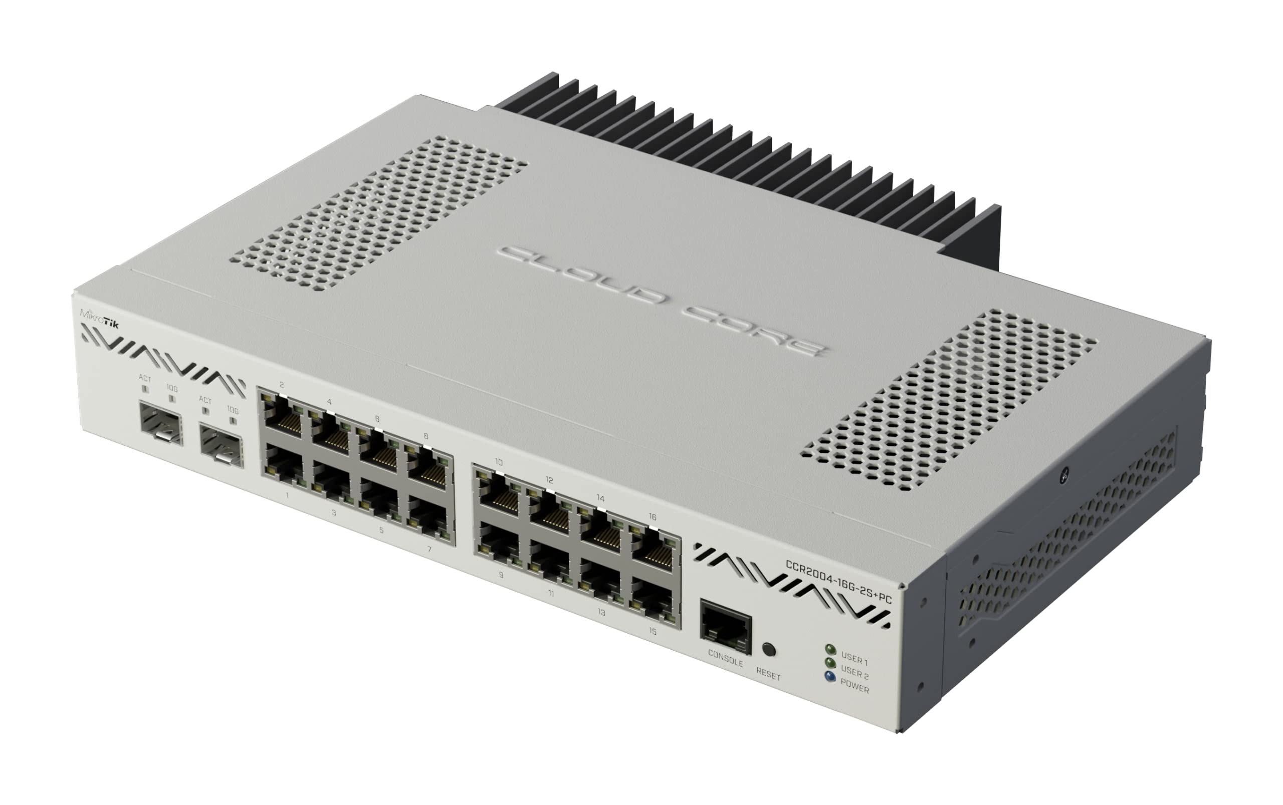 Mikrotik Ccr2004-16G-2S+Pc Ethernet Router 16X Gigabit Ethernet Ports, 2X10G Sfp+ Cages.