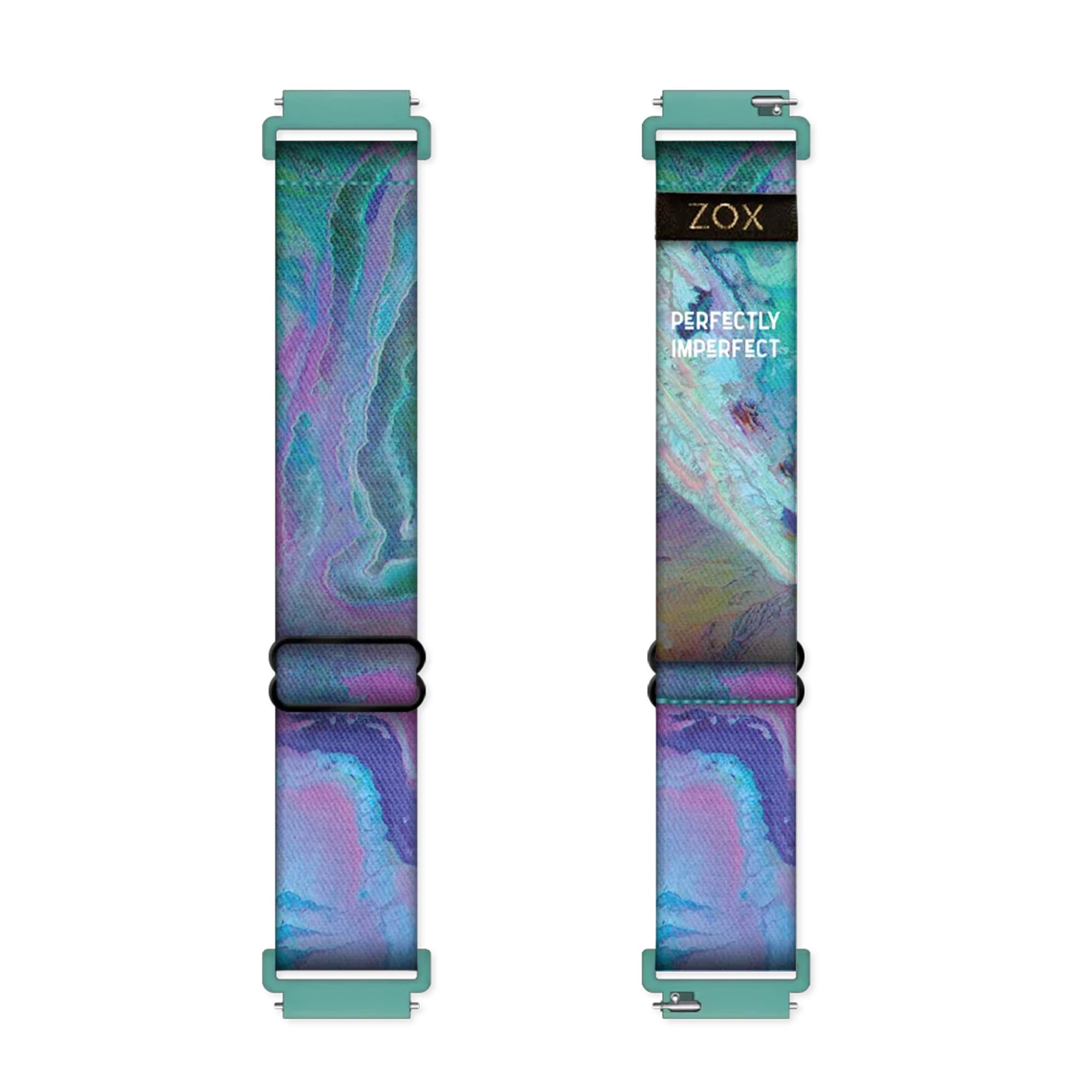 Zox Android Smart Watch Band - Perfectly Imperfect | Soft, Adjustable Elastic Band With Motivational Affirmations And Beautiful 