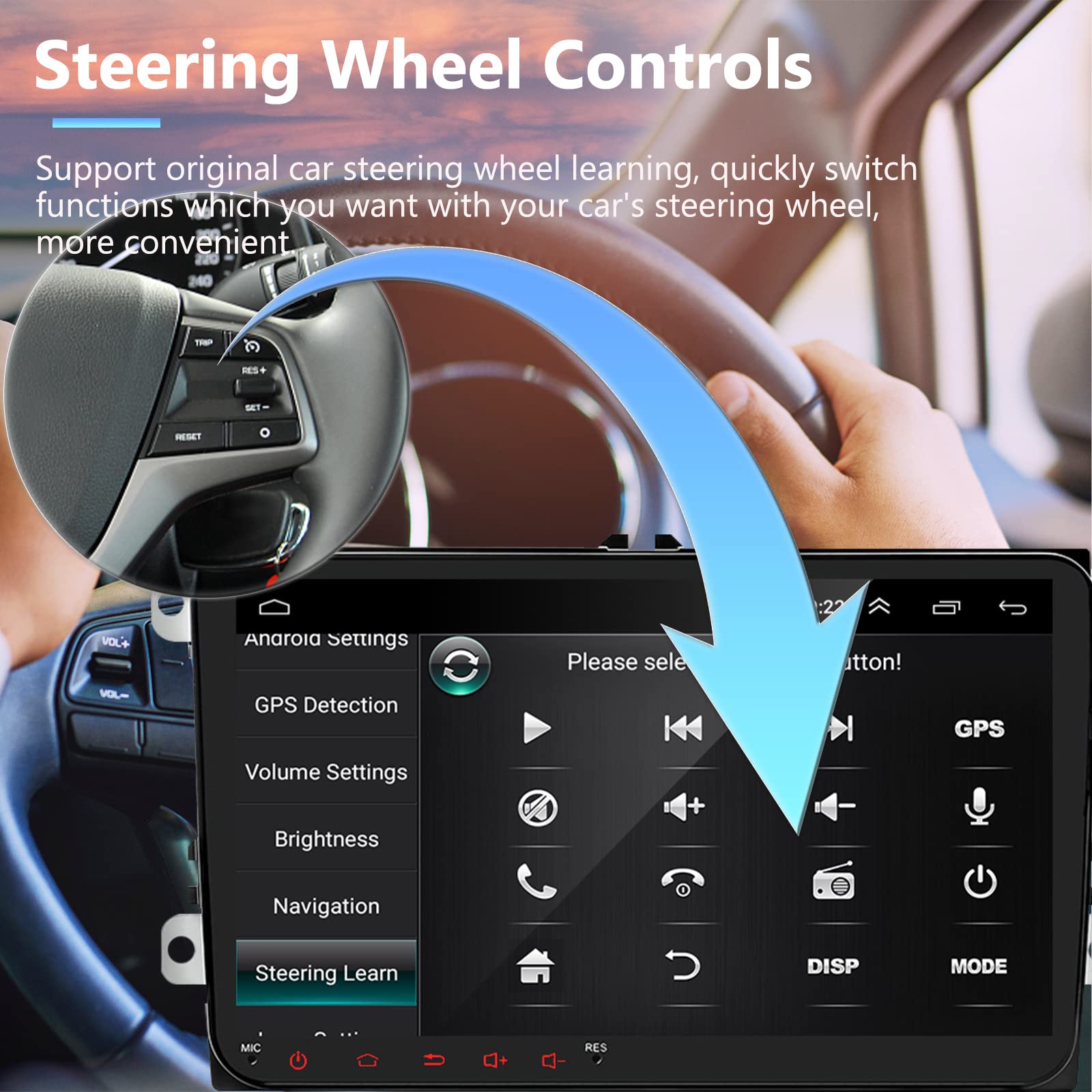 Podofo Car Stereo Gps Navigation Head Unit 9 Inch Touch Screen For Vw Skoda Octavia Golf Touran Passat B6 Jetta Polo Tiguan In D