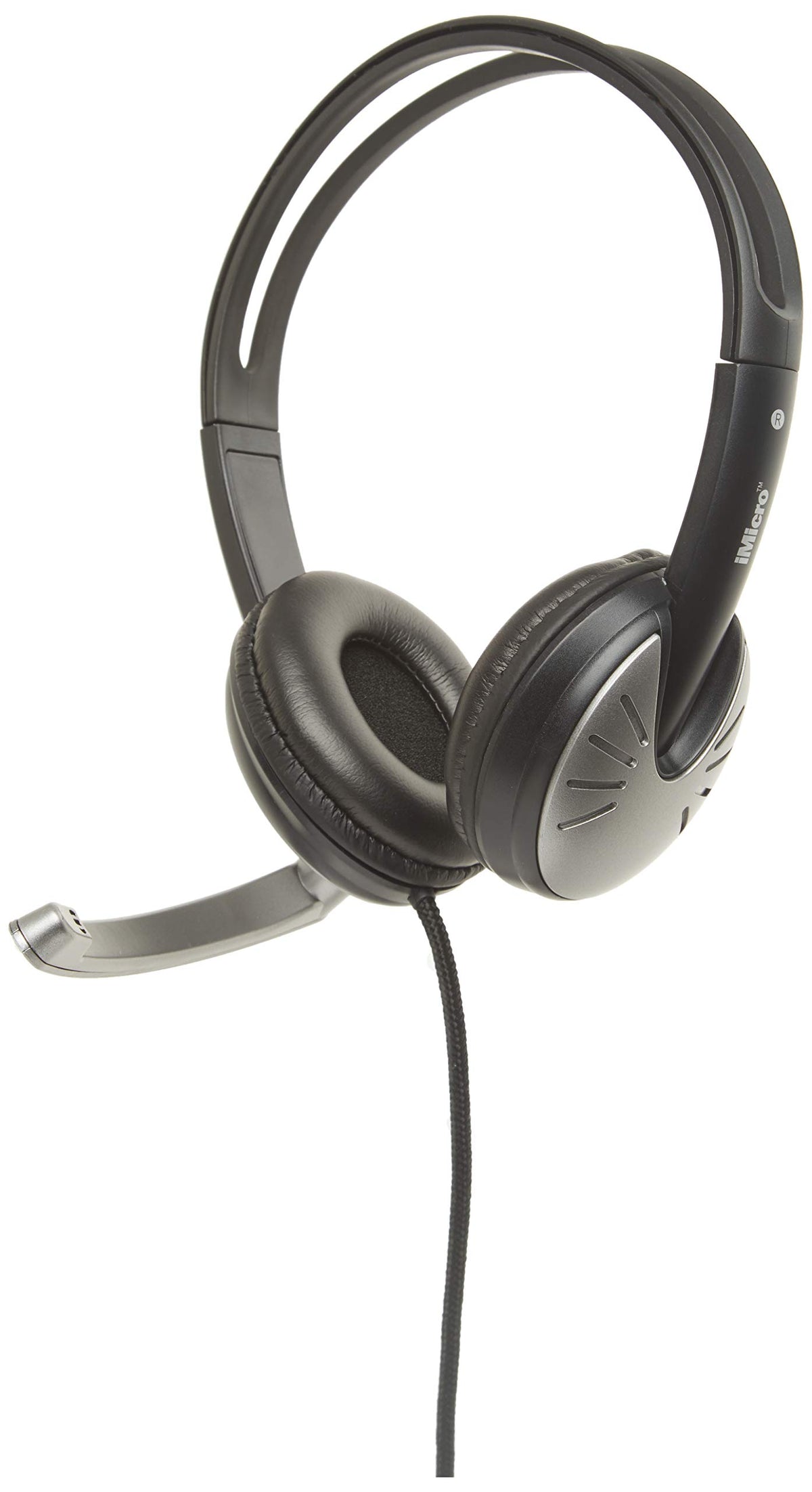 Imicro Imme282 Usb Dual Headset With Adjustable Microphone Noise Cancelling And Volume Control, Wired Headphone For Pc, Laptop A