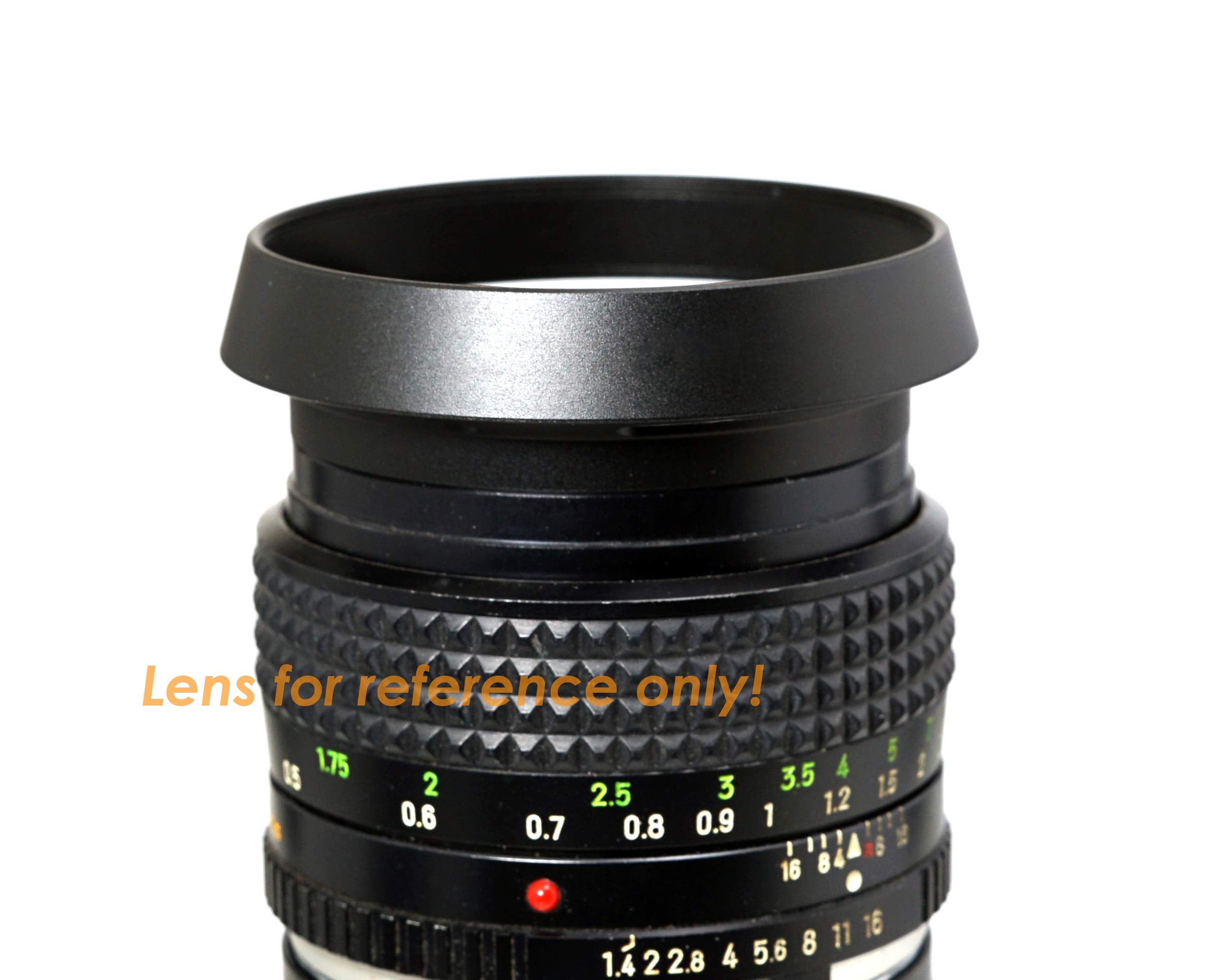 Fotasy 62Mm Metal Curved Lens Hood, 62Mm Vented Hood, 62Mm Lens Hood For Fuji Leica Leitz Panasonic Olympus Panasonic Sony Lens,