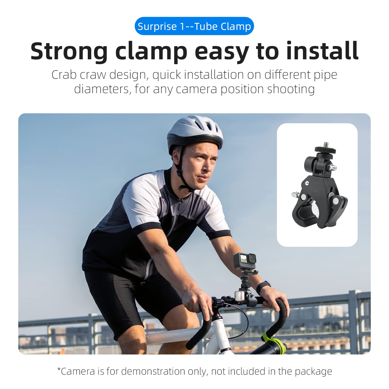 Action Camera Accessories Kit W/Waterproof Case For Gopro, Neck Mount+Selfie Stick+Bike Mount For Gopro Hero 11 10 9 8 7 6 5 4 G