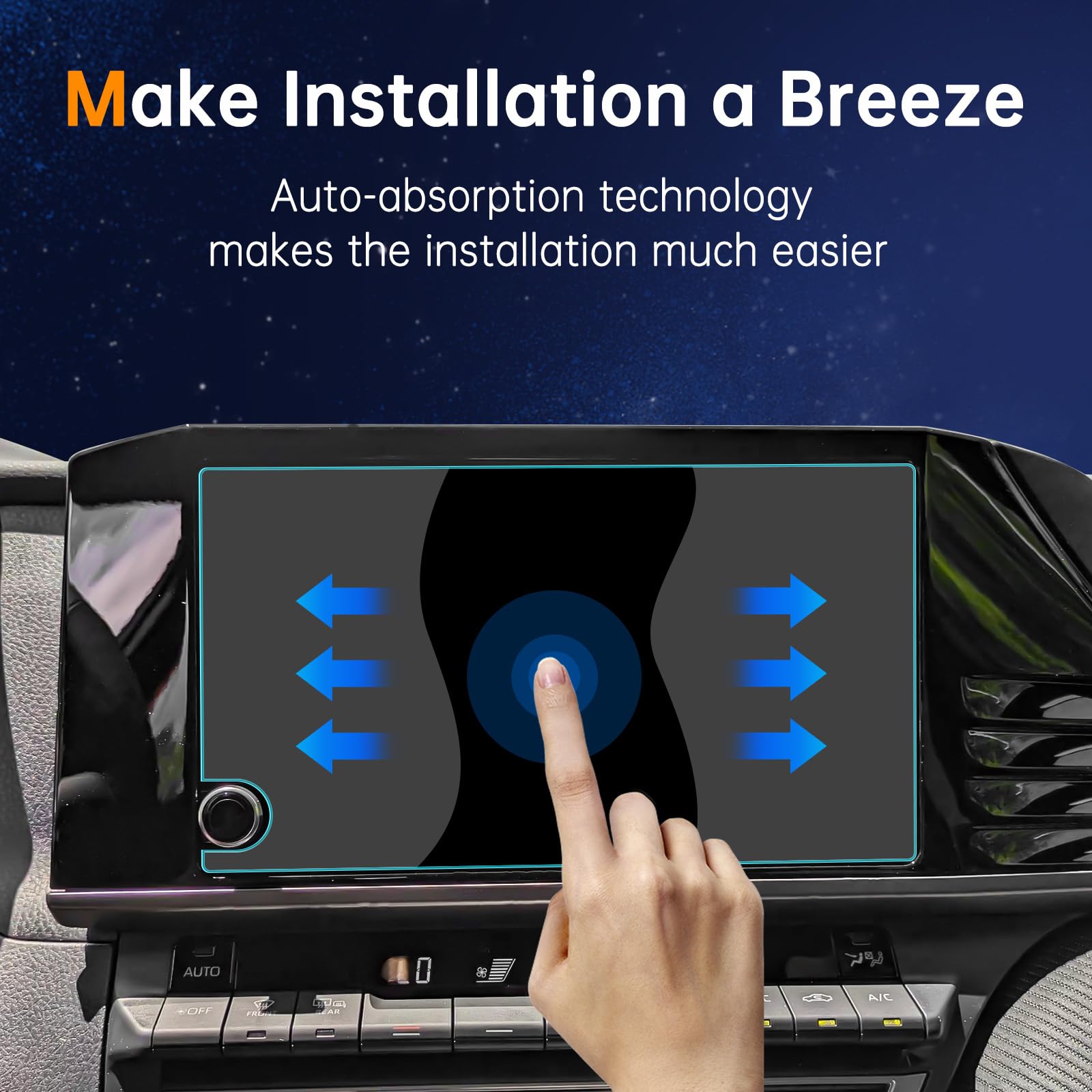 Shaohao For 2025 Toyota Camry Screen Protector Compatible With 2025 Toyota Camry Accessories 2025 Camry (Le, Se) 8 Inch Touchscreen Tempered Glass Hd Clarity 2025 Camry Navigation Display Screen Cover