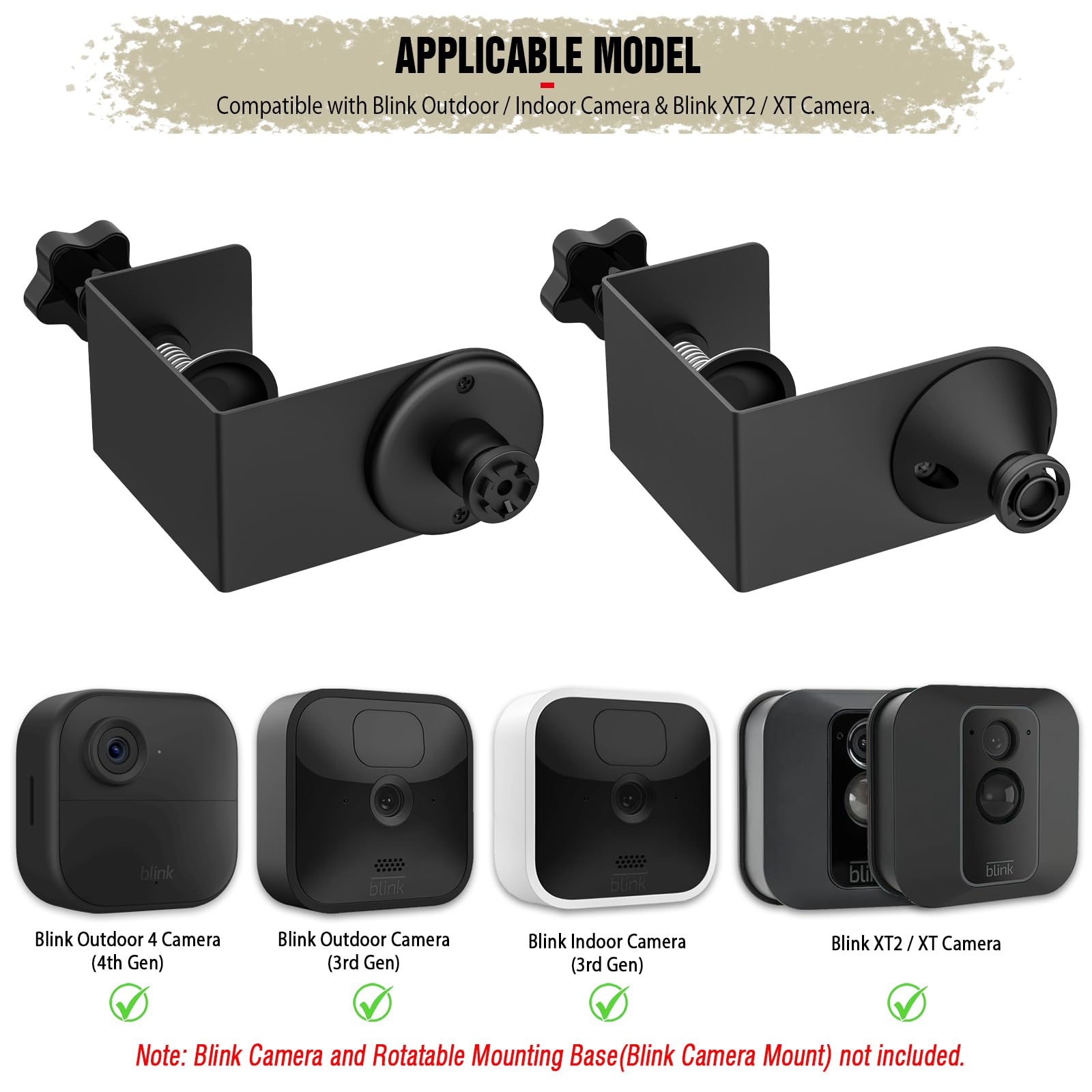 Puuuci Door/Gutter Mount For Blink Indoor/Outdoor Camera(4Th/3Rd Gen) & Blink Xt2/Xt Camera   Blink Security Camera Mounting Acc