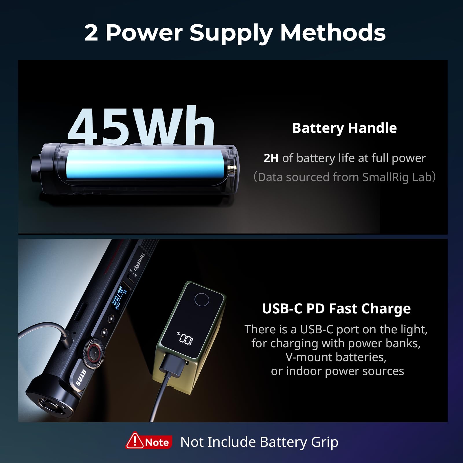 Smallrig Rt25 Rgb Tube Light Stick, 25W Rgbww Led Light Wand, Ip54 Waterproof Light Bar, Cri96+, Tlci98+, 2500 10000K, For Photo