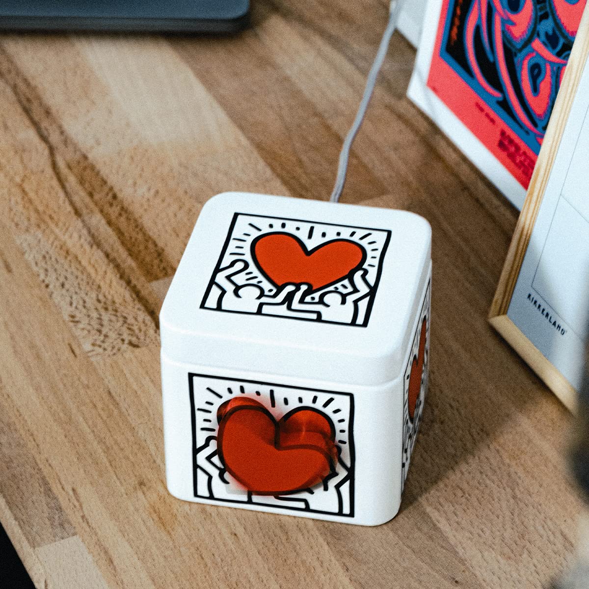 Keith Haring Lovebox | Mother'S Day Luxury Gift | Gift For Art Lover | Gifts For Boyfriend, Girlfriend, Couple