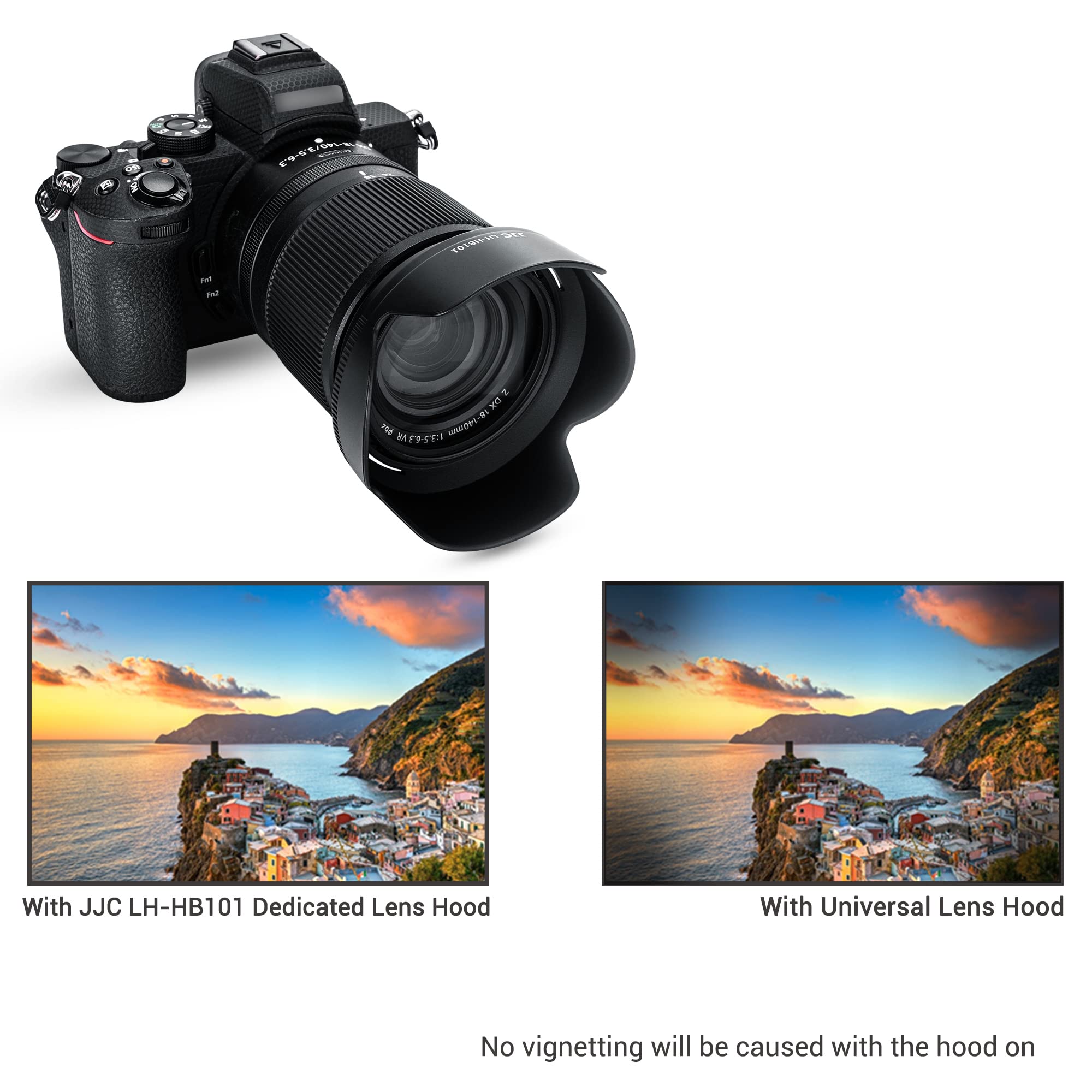 Dedicated Lens Hood Shade For Nikon Nikkor Z Dx 18 140Mm F/3.5 6.3 Vr Lens Replaces Nikon Hb 101 Lens Hood Compatible With 62Mm