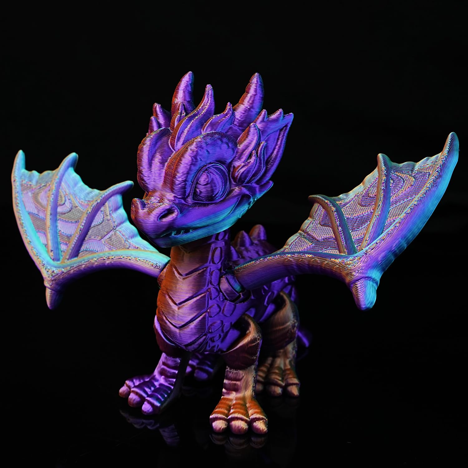 Gratkit Silk Tri-Color Pla Filament,Coextrusion Pla Filament 1.75Mm, -0.03Mm, 1Kg/Roll, Silk Pla Purple & Orange & Green