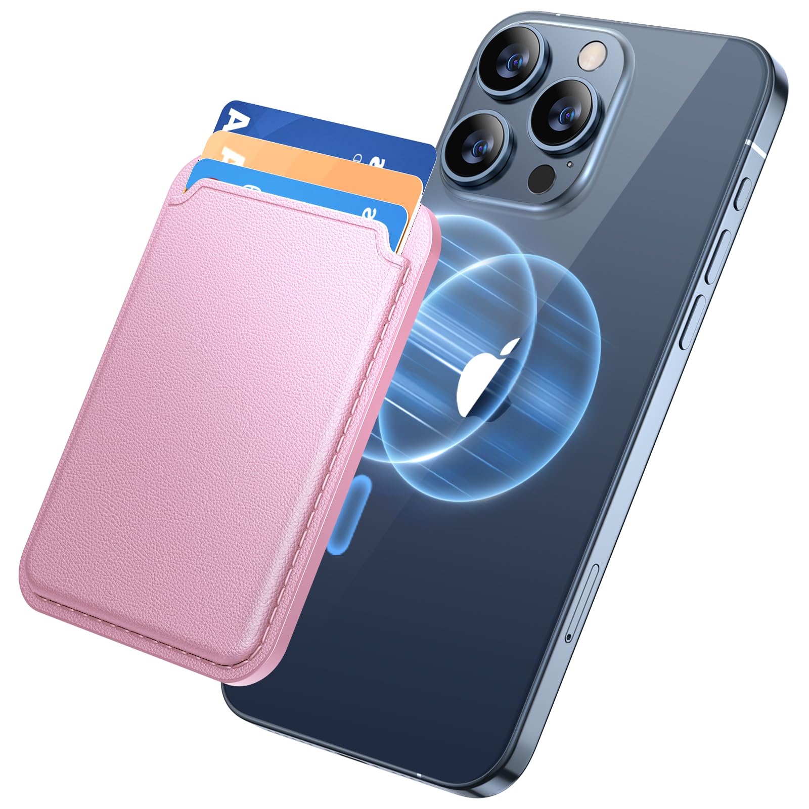 Miracase For Magsafe Wallet, Magnetic Card Wallet Holder, Compatible With Magsafe Wallet, 3 Card Holder, For Iphone 15/14/13/12