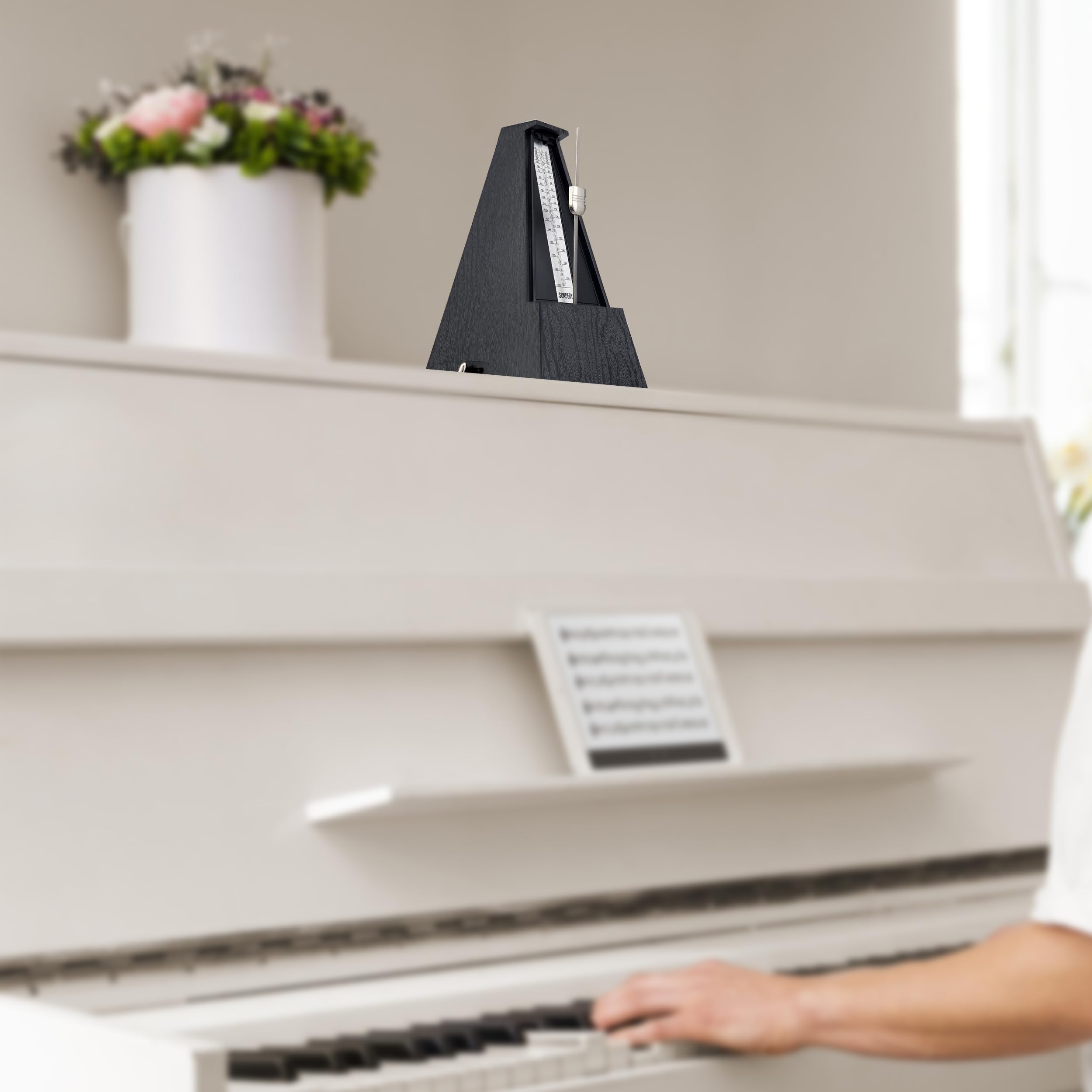 Sondery Classic Mechanical Metronome With Bell For Piano Guitar Drum Violin Saxophone All Instruments, Tempo Range 40 208Bpm, Be