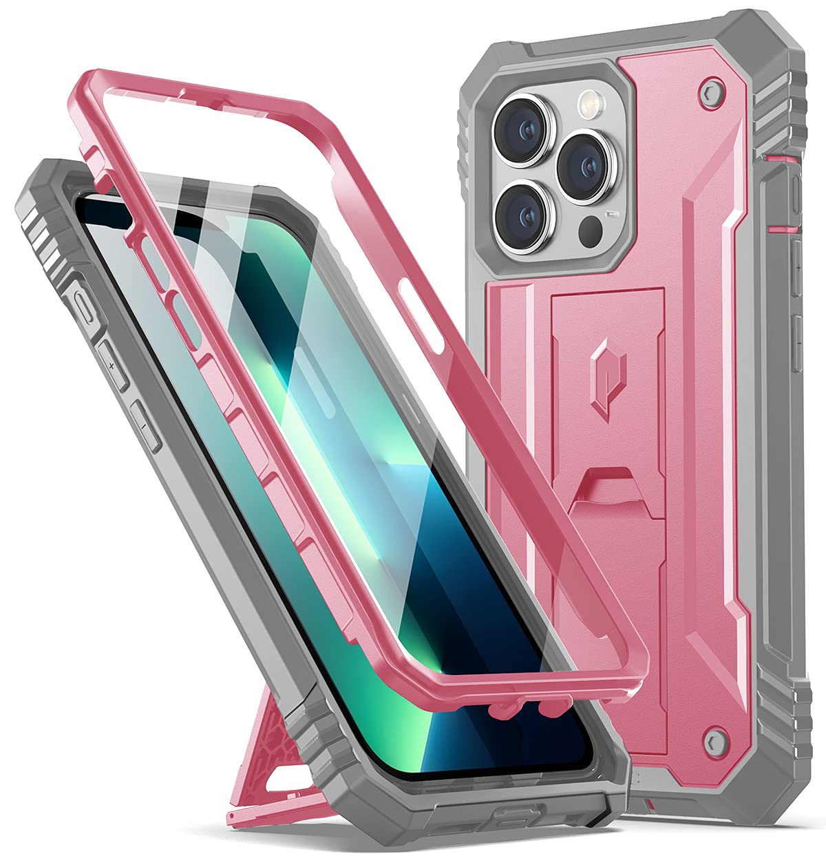 Poetic Revolution Series Case for iPhone 13 Pro 6.1 inch (2021 Release), Full-Body Rugged Dual-Layer Shockproof Protective Cover