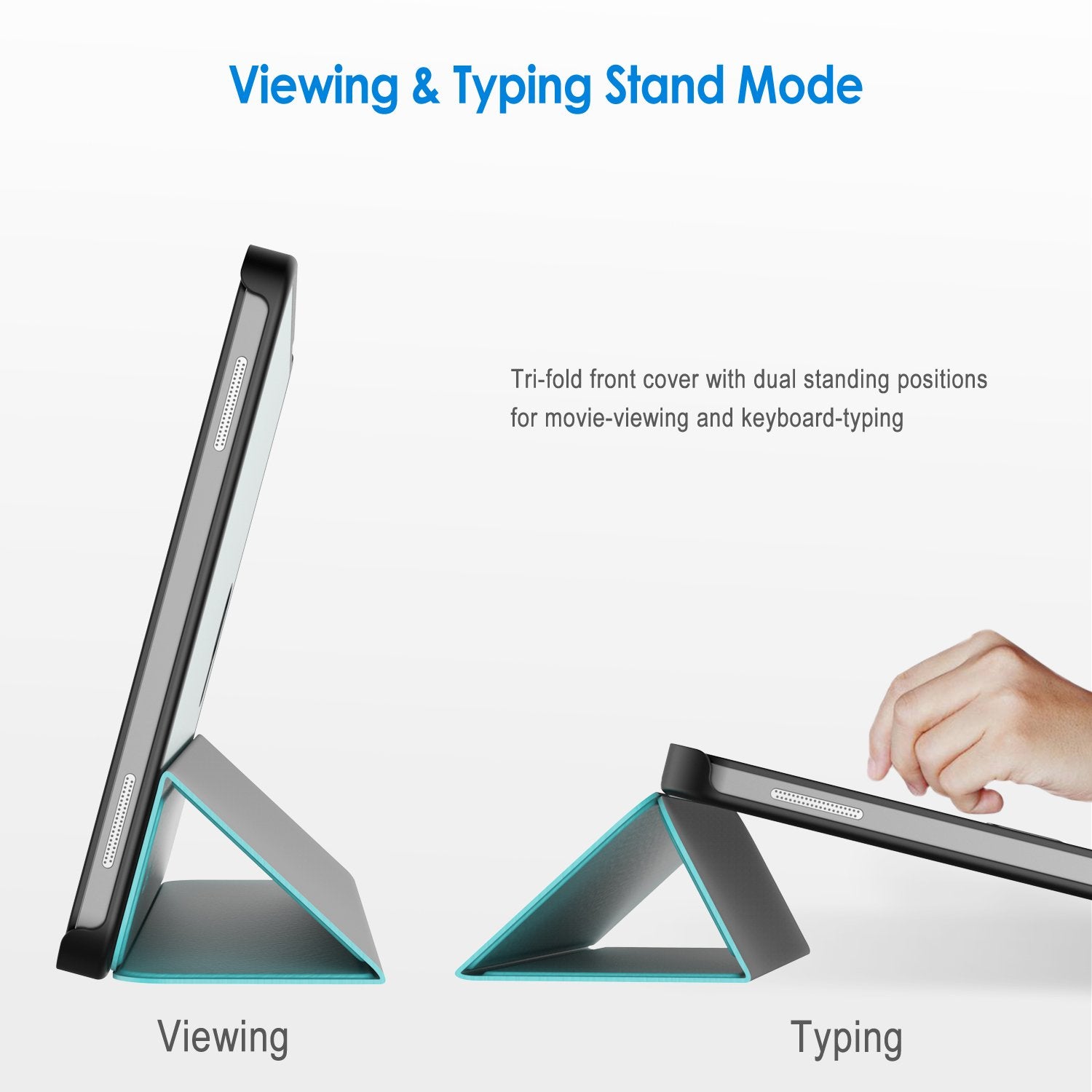 Jetech Case For Samsung Galaxy Tab A 10.1 2016 (Sm-T580 / T585, Not For 2019 Model), Smart Cover With Auto Sleep/Wake (Blue)